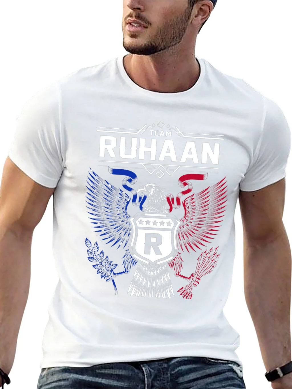 Team Ruhaan Eagle Crest Graphic T-Shirt - Patriotic Design product image 12