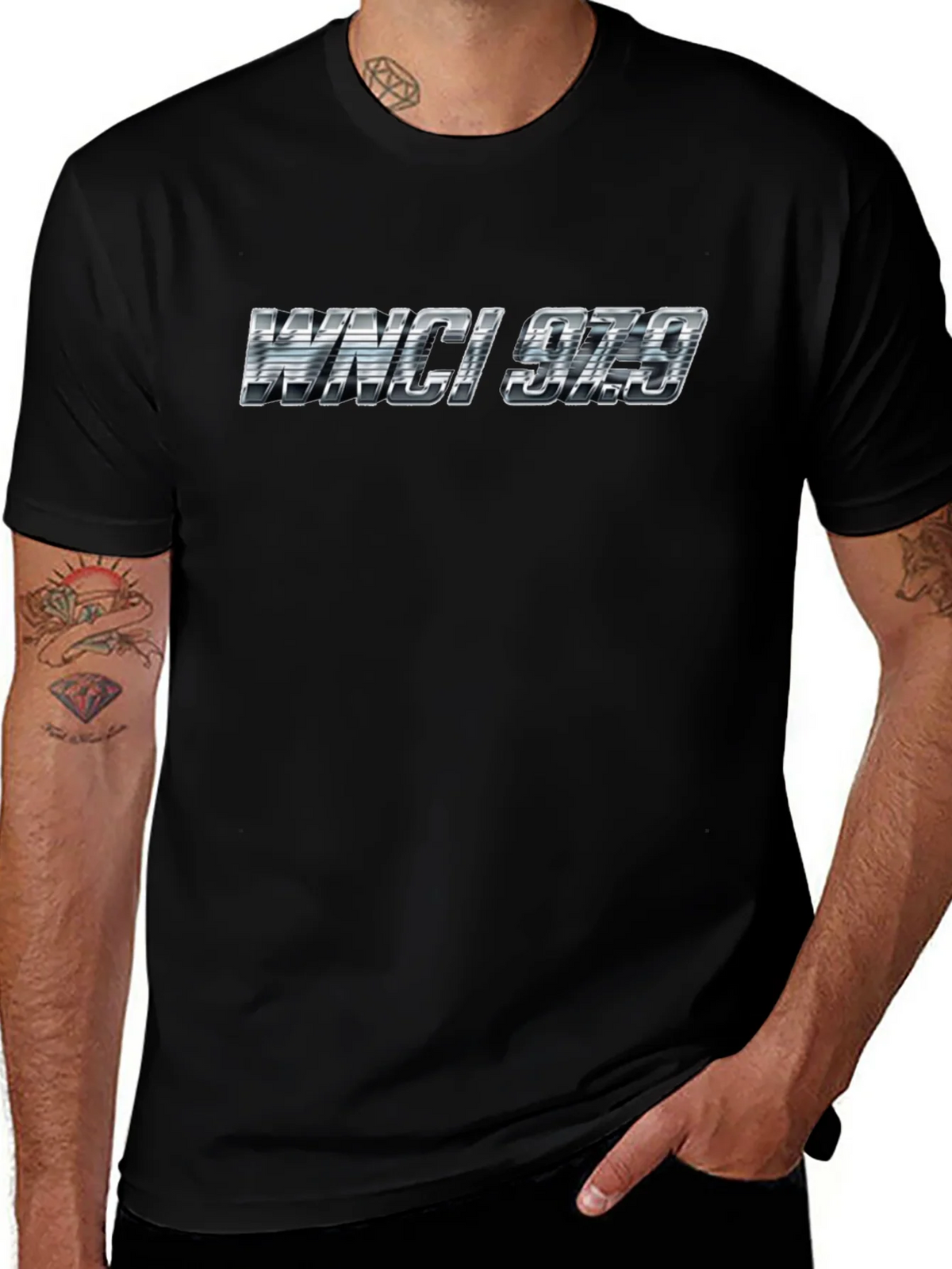 Retro WNCI 97.9 T-Shirt - Vintage Radio Tee product image 1