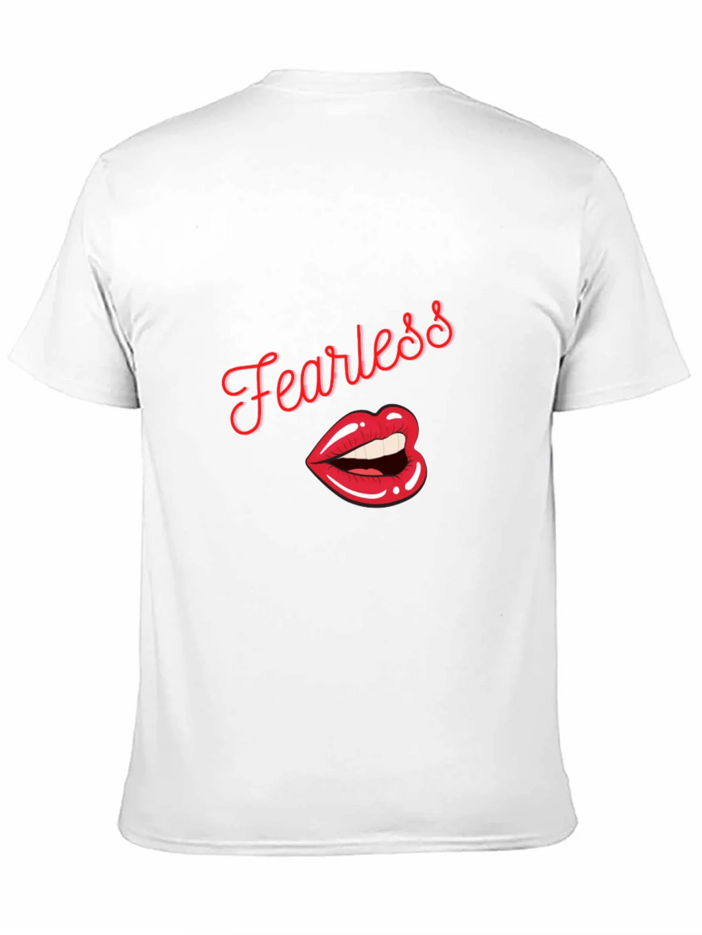 Fearless Lips Graphic Print Mens T-Shirt product image 10