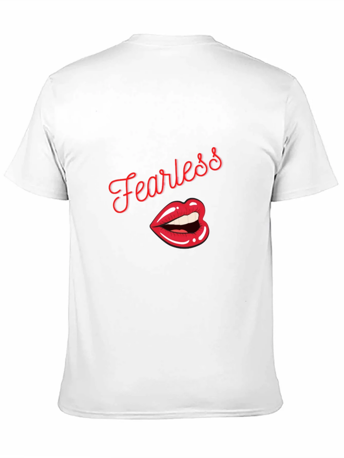 Fearless Lips Graphic Print Mens T-Shirt product image 10