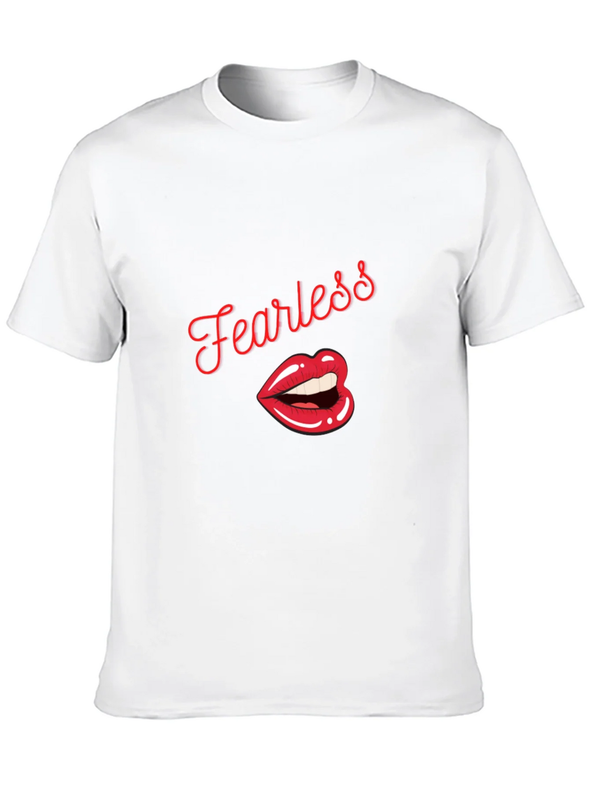 Fearless Lips Graphic Print Mens T-Shirt product image 9