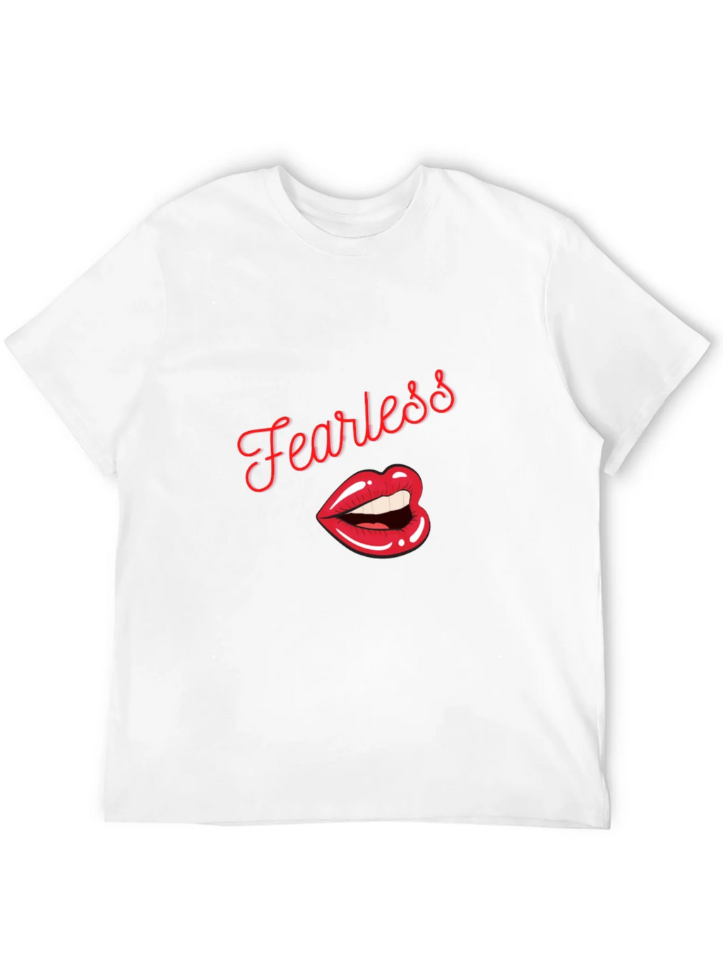 Fearless Lips Graphic Print Mens T-Shirt product image 11