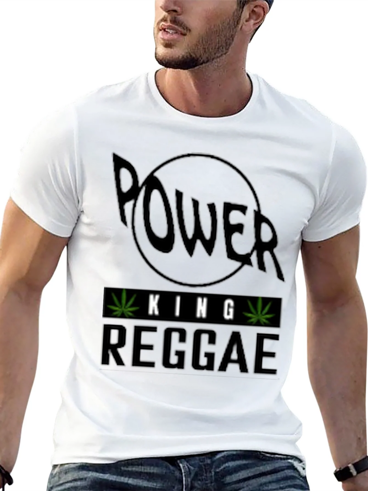 Power King Reggae Black T-Shirt product image 12