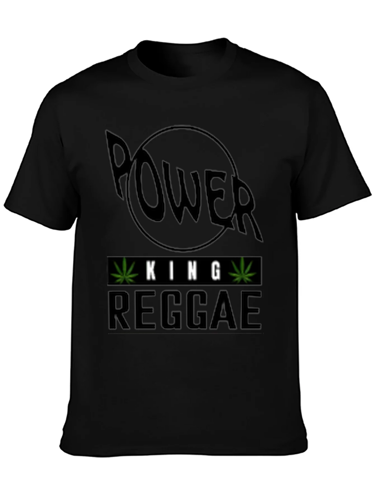 Power King Reggae Black T-Shirt product image 3