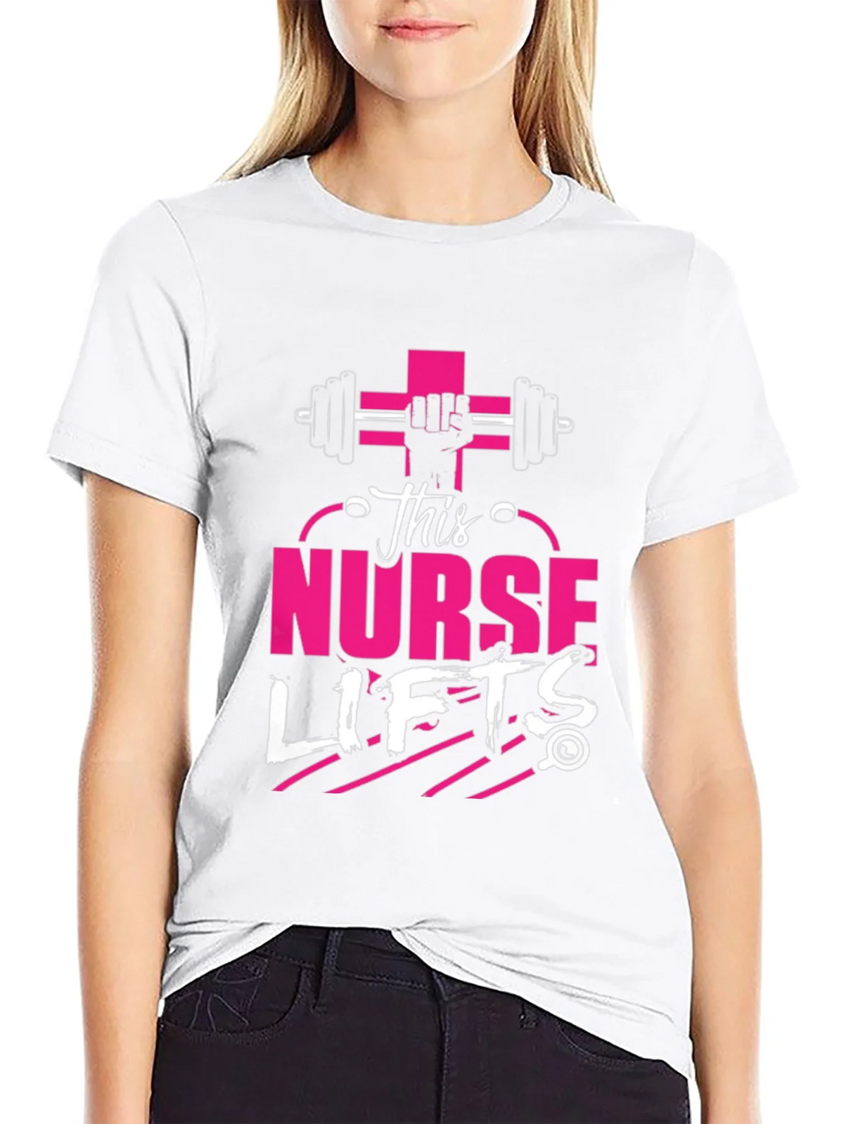 This Nurse Lifts T-Shirt: Fitness Apparel product image 8