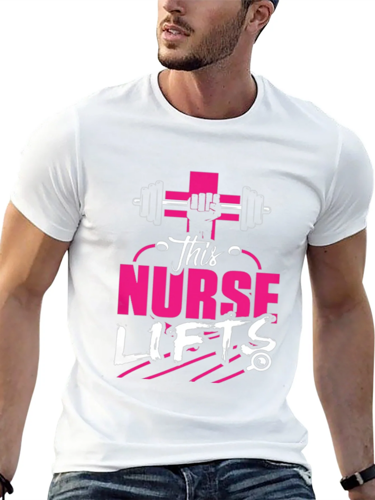 This Nurse Lifts T-Shirt: Fitness Apparel product image 12