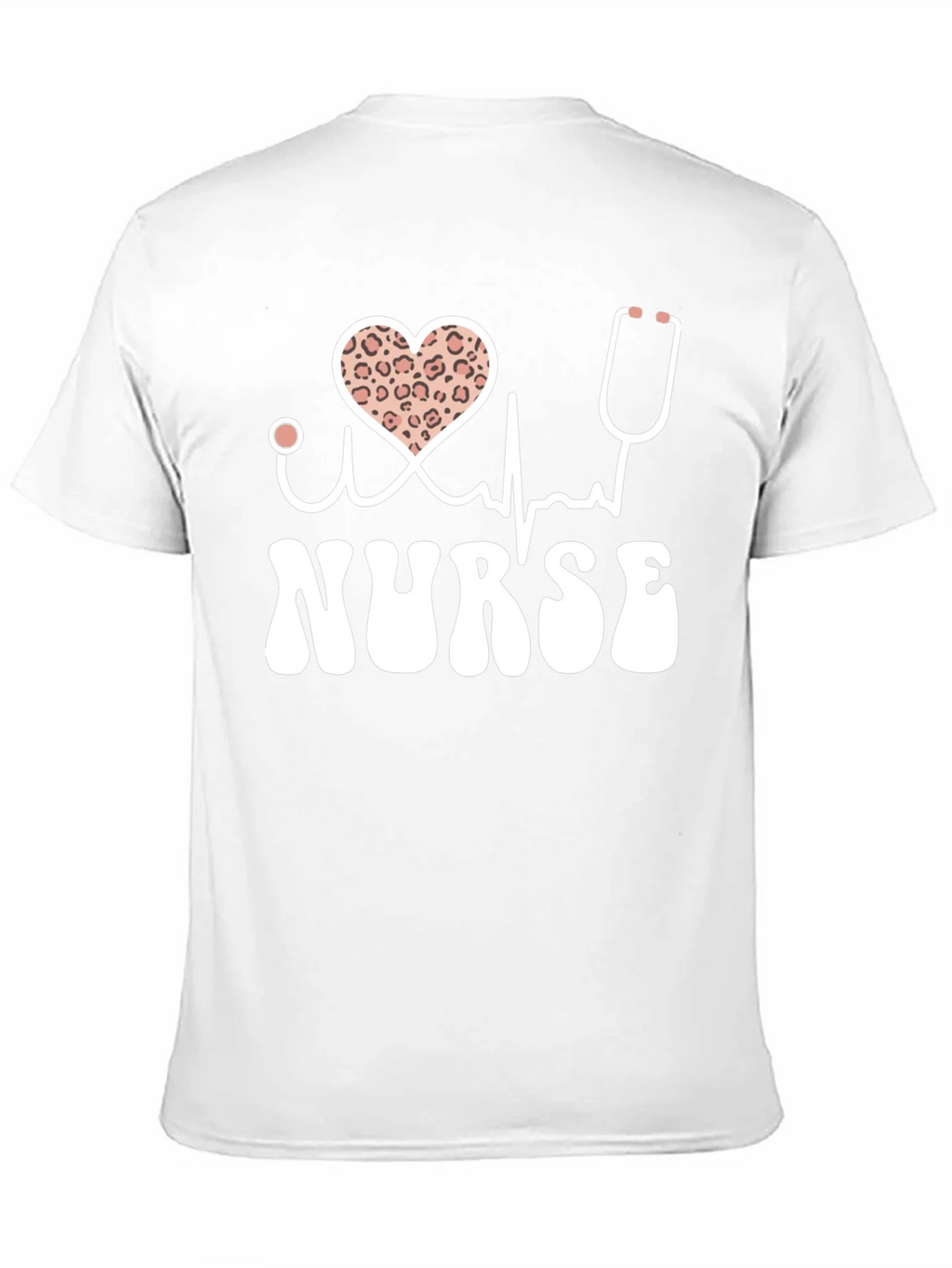 Nurse T-Shirt Heart Leopard Print product image 8