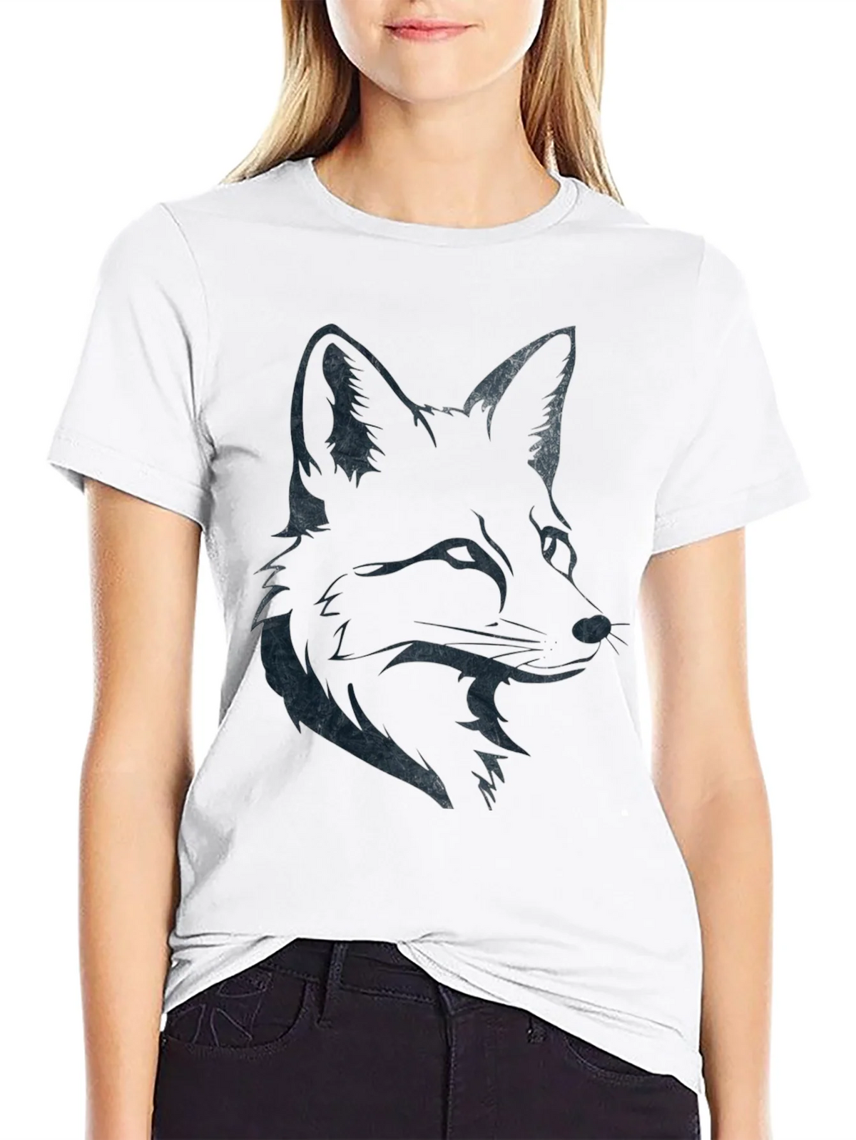 Fox Graphic Print Crew Neck T-Shirt product image 5
