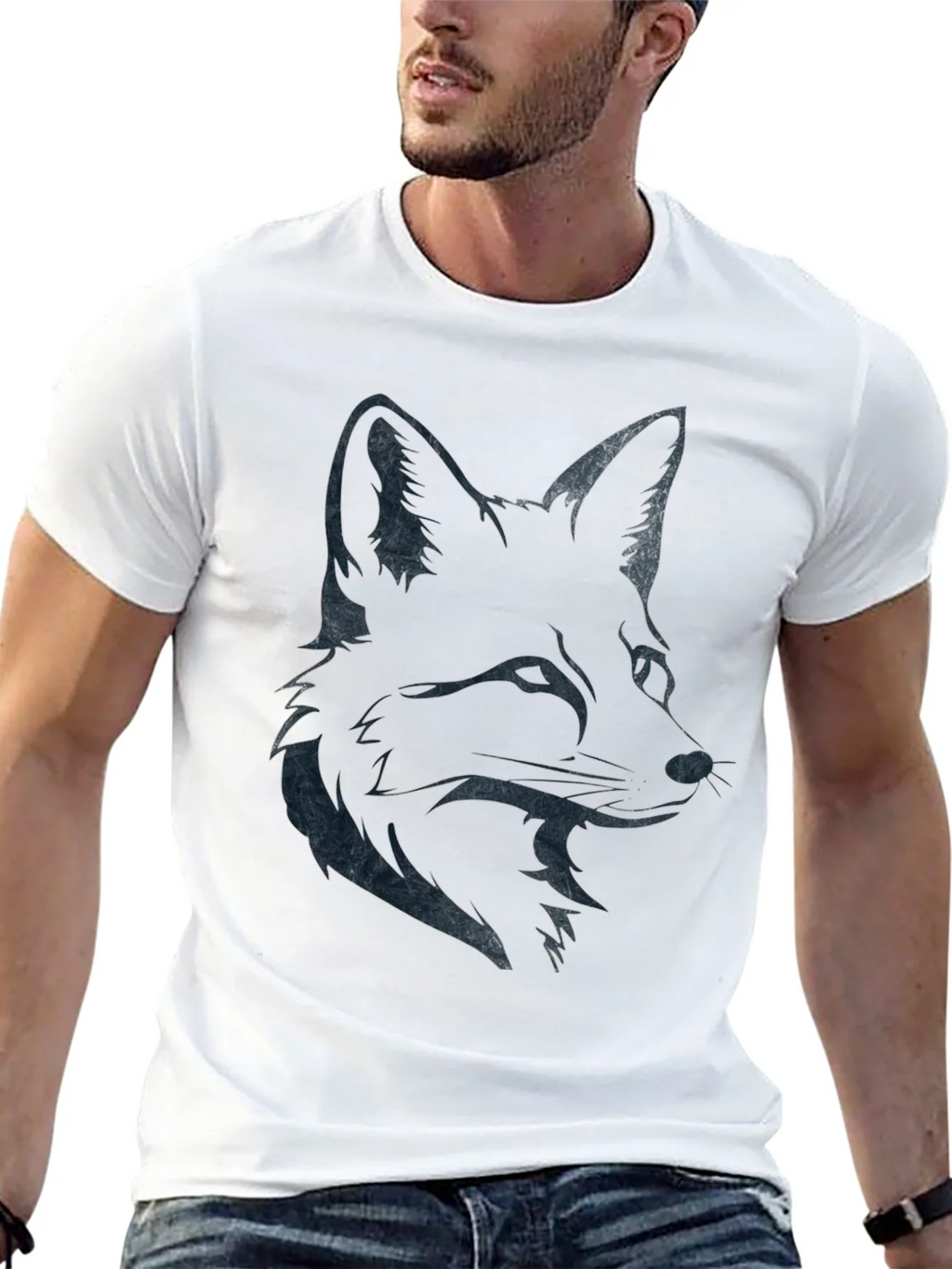 Fox Graphic Print Crew Neck T-Shirt product image 8