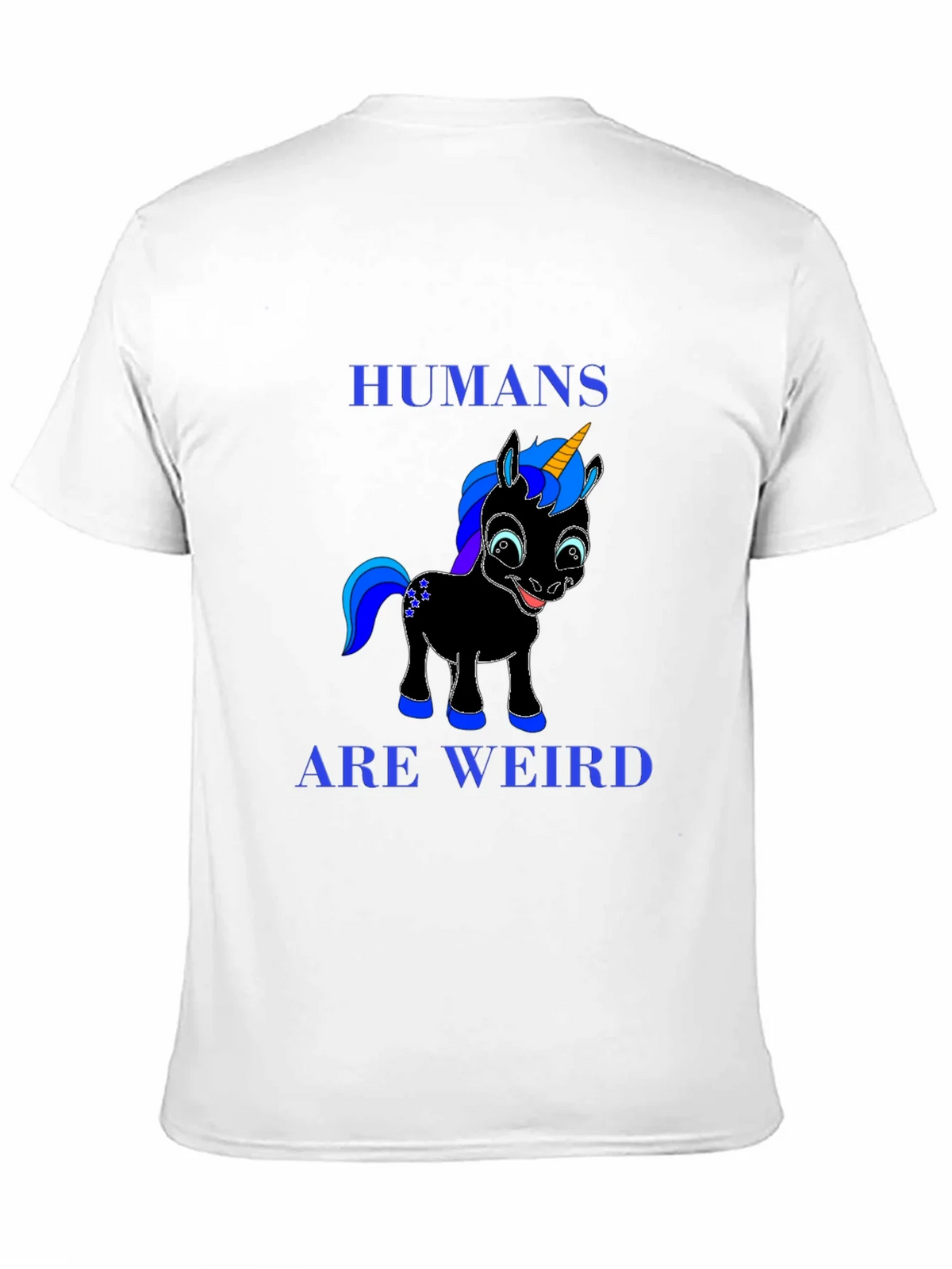 Humans Are Weird Unicorn Graphic Tee - Black product image 10