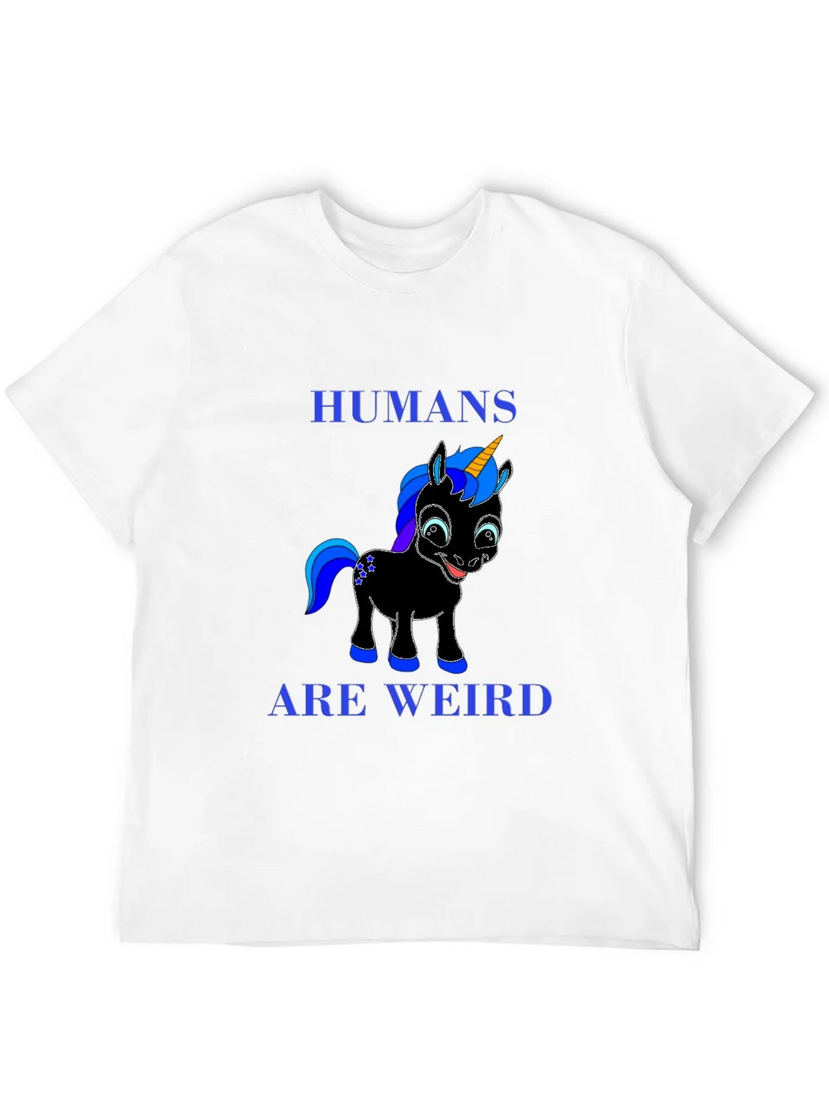 Humans Are Weird Unicorn Graphic Tee - Black product image 11