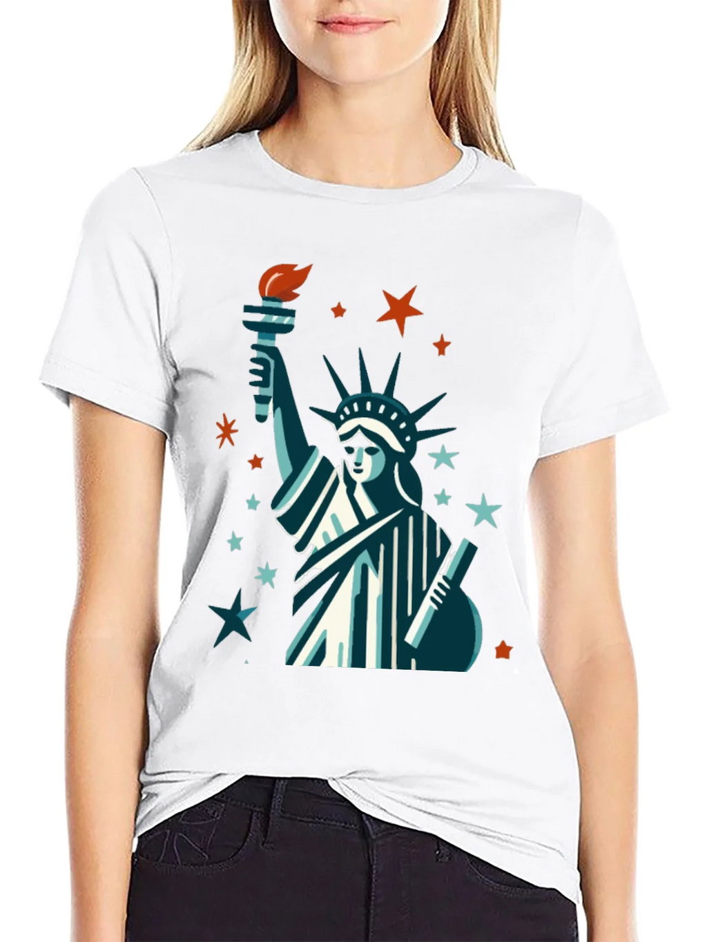 Statue of Liberty Graphic Tee - Patriotic USA Pride Shirt product image 8