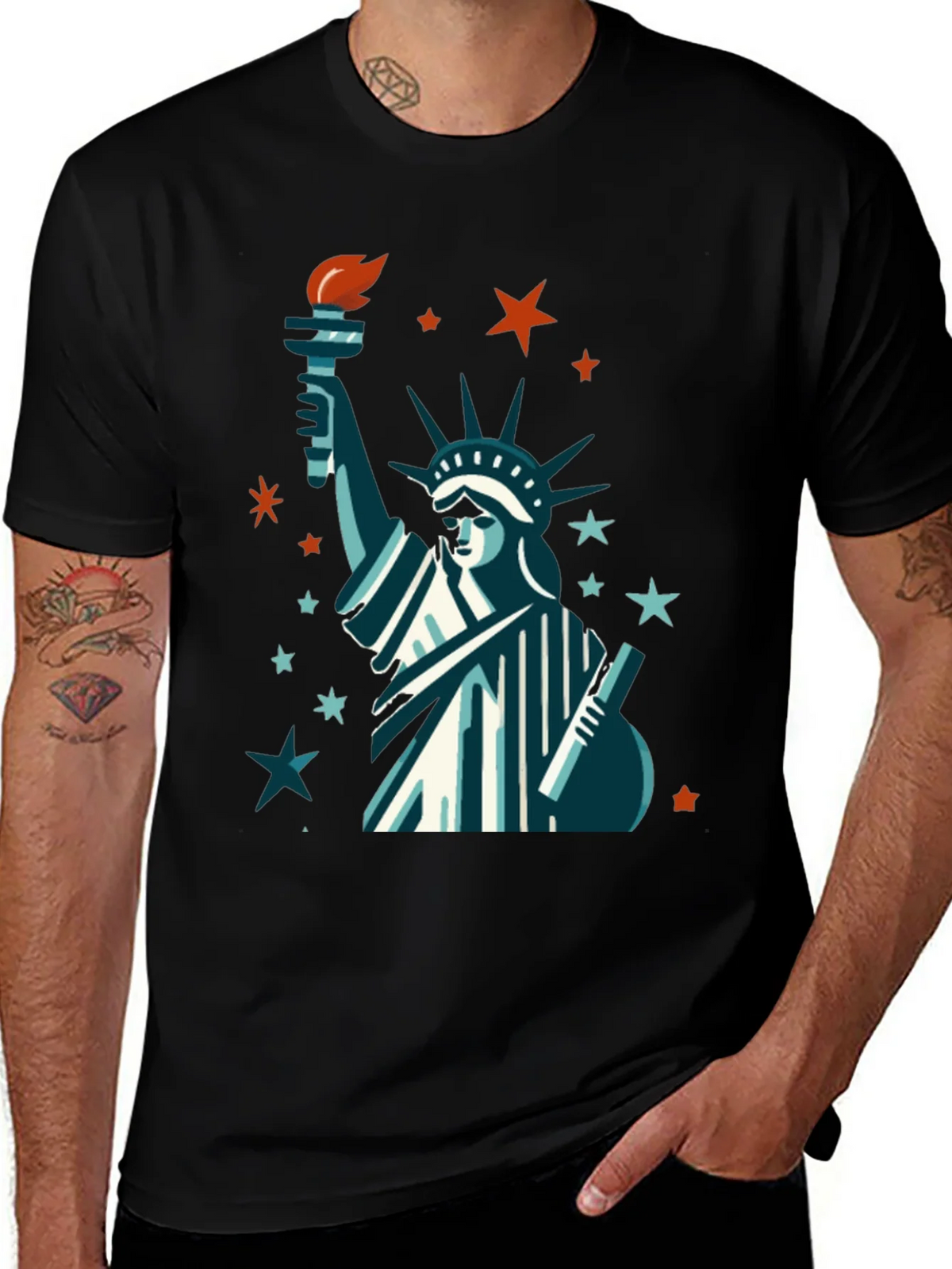 Statue of Liberty Graphic Tee - Patriotic USA Pride Shirt product image 1