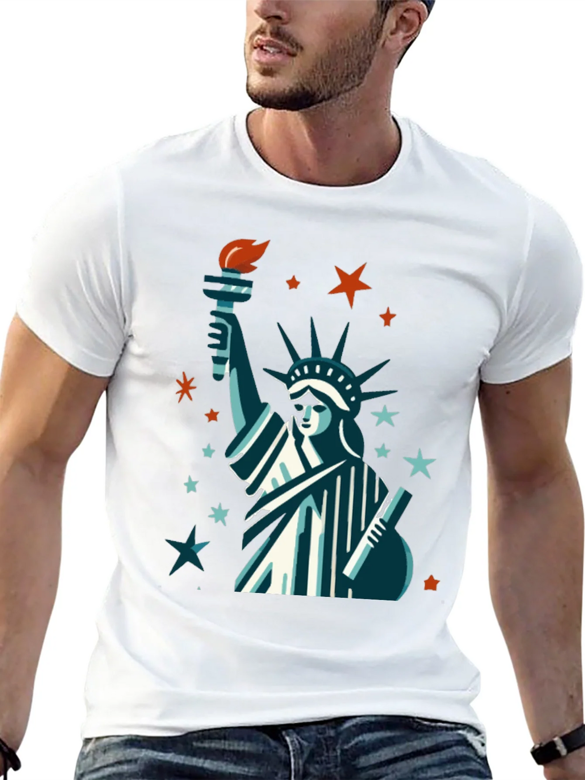 Statue of Liberty Graphic Tee - Patriotic USA Pride Shirt product image 12