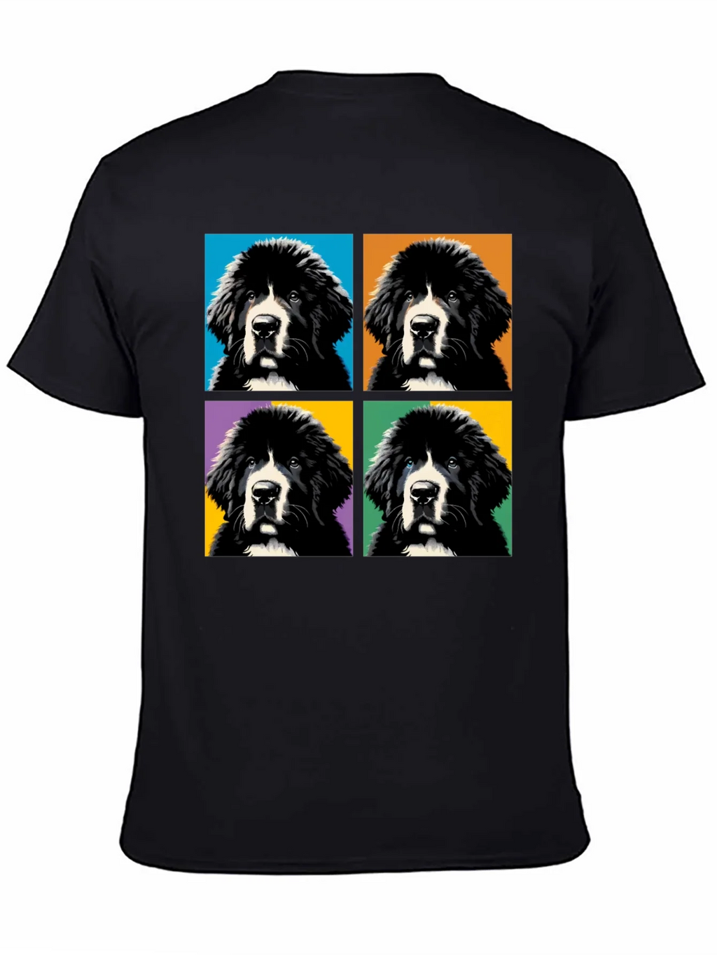 Pop Art Newfoundland Dog T-Shirt product image 4