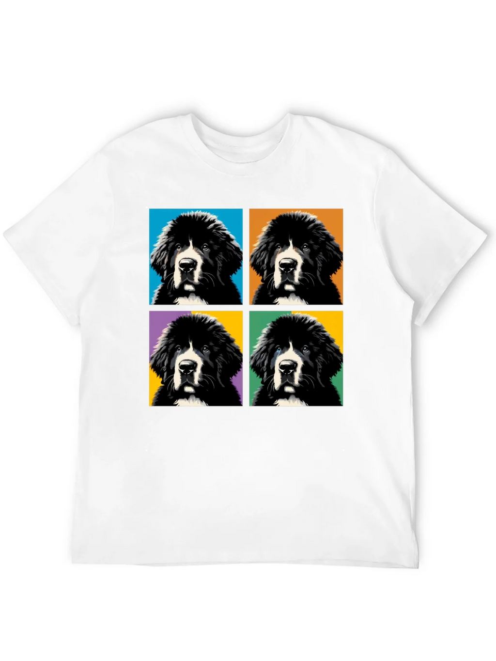 Pop Art Newfoundland Dog T-Shirt product image 11