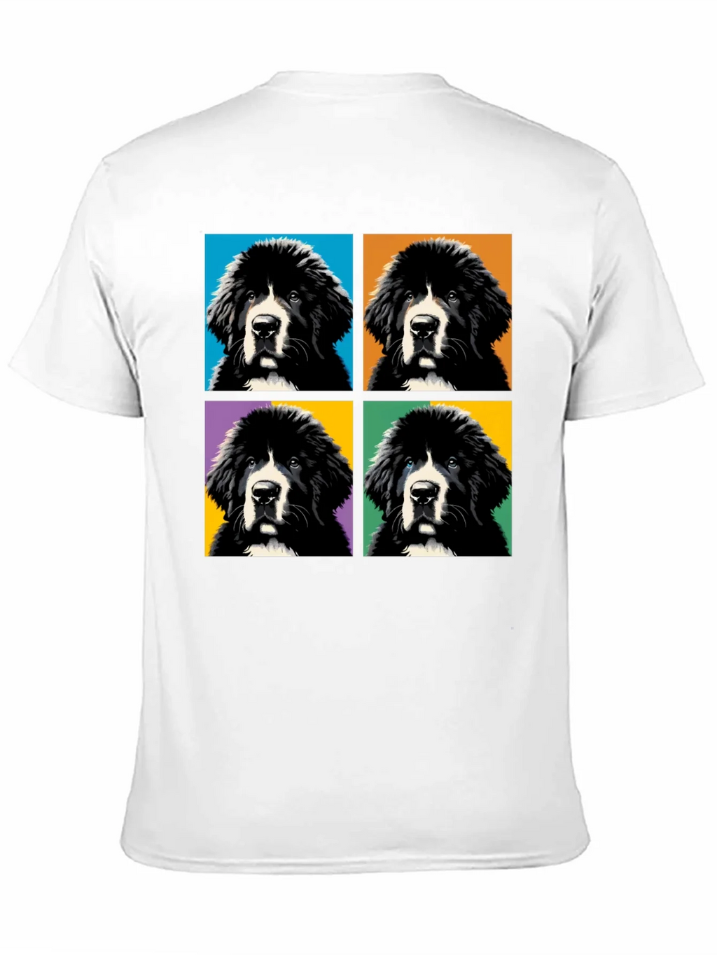 Pop Art Newfoundland Dog T-Shirt product image 10