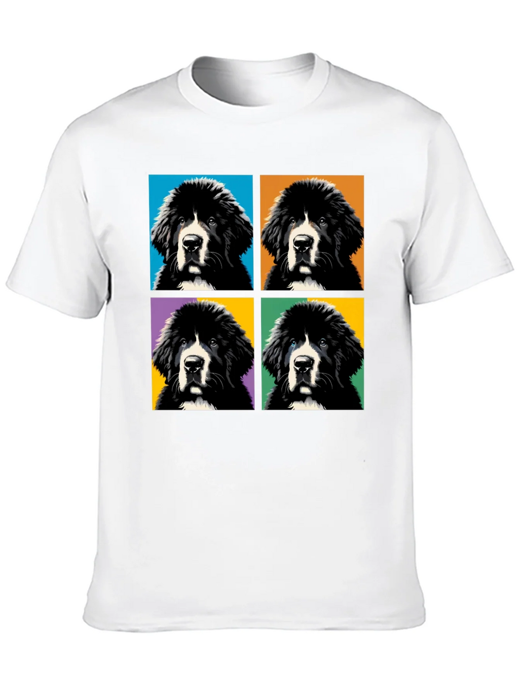 Pop Art Newfoundland Dog T-Shirt product image 9