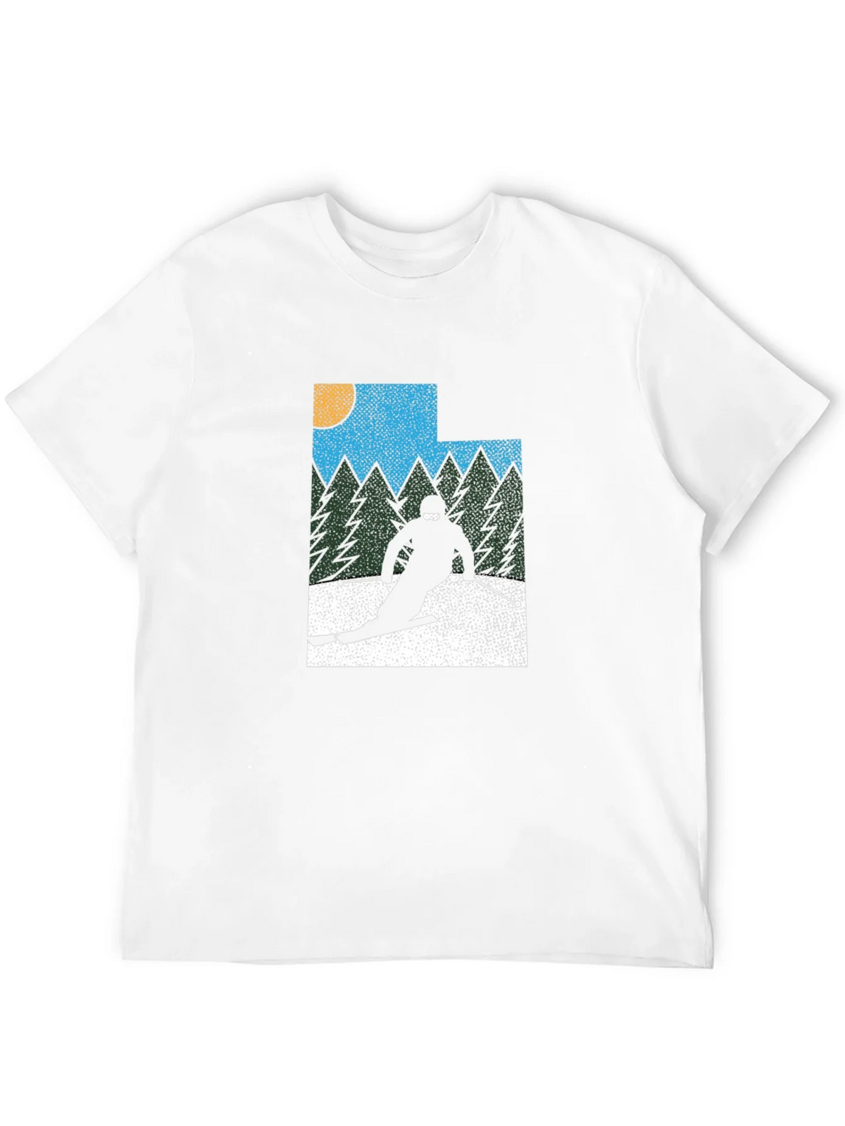 Retro Utah Skier Graphic Tee - Black product image 11