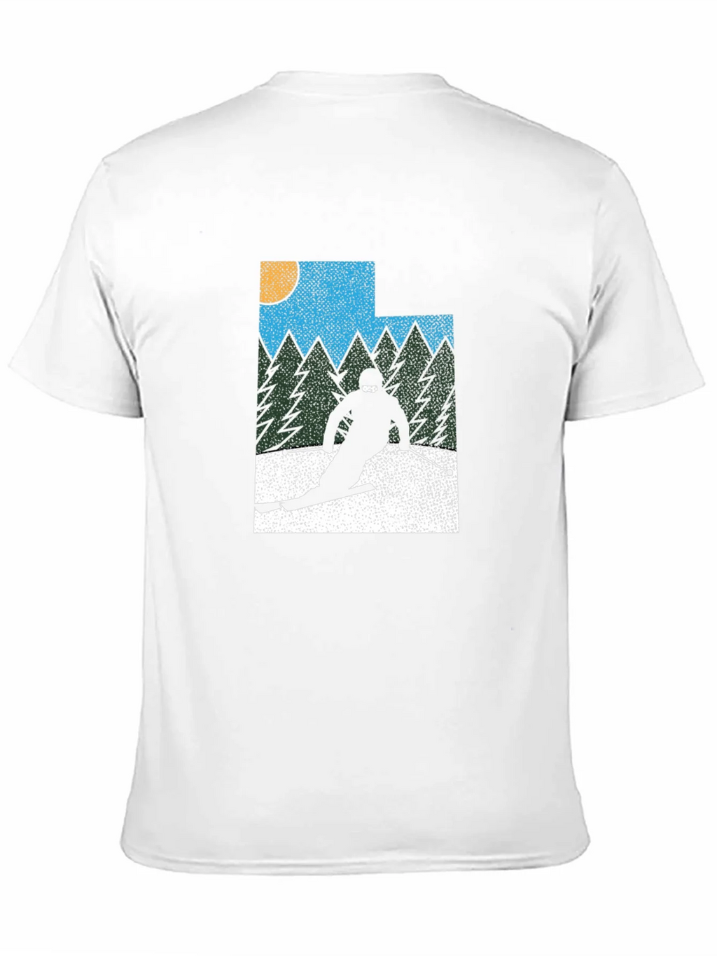 Retro Utah Skier Graphic Tee - Black product image 10