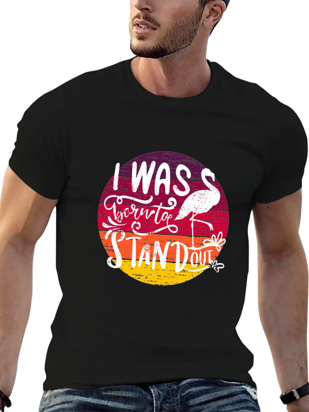 Born to Stand Out Flamingo T-Shirt product image 6
