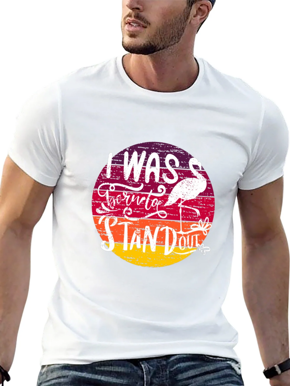 Born to Stand Out Flamingo T-Shirt product image 12