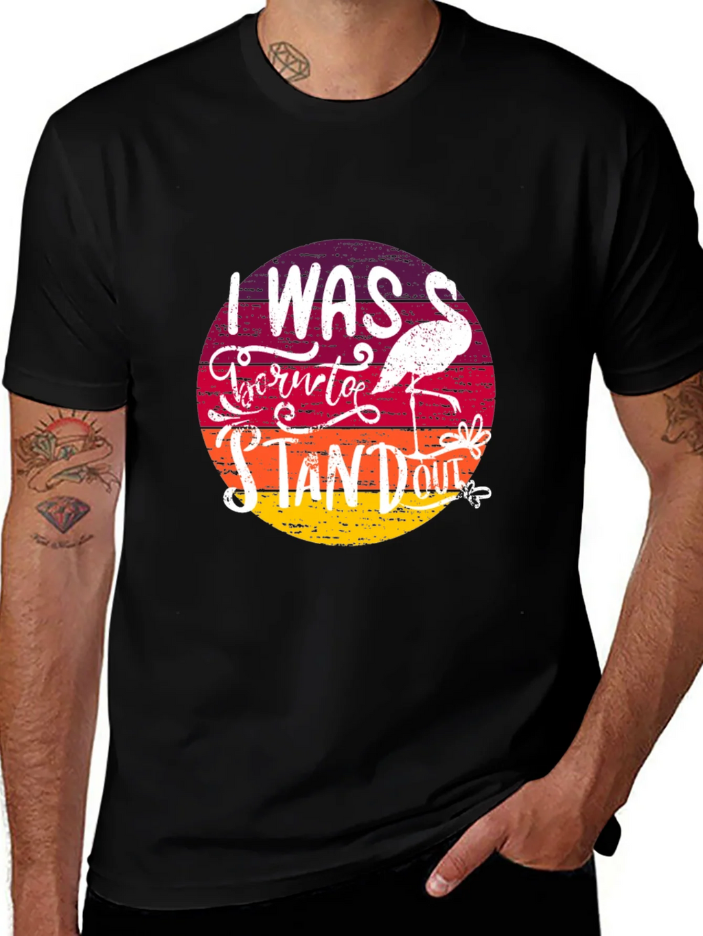 Born to Stand Out Flamingo T-Shirt product image 1