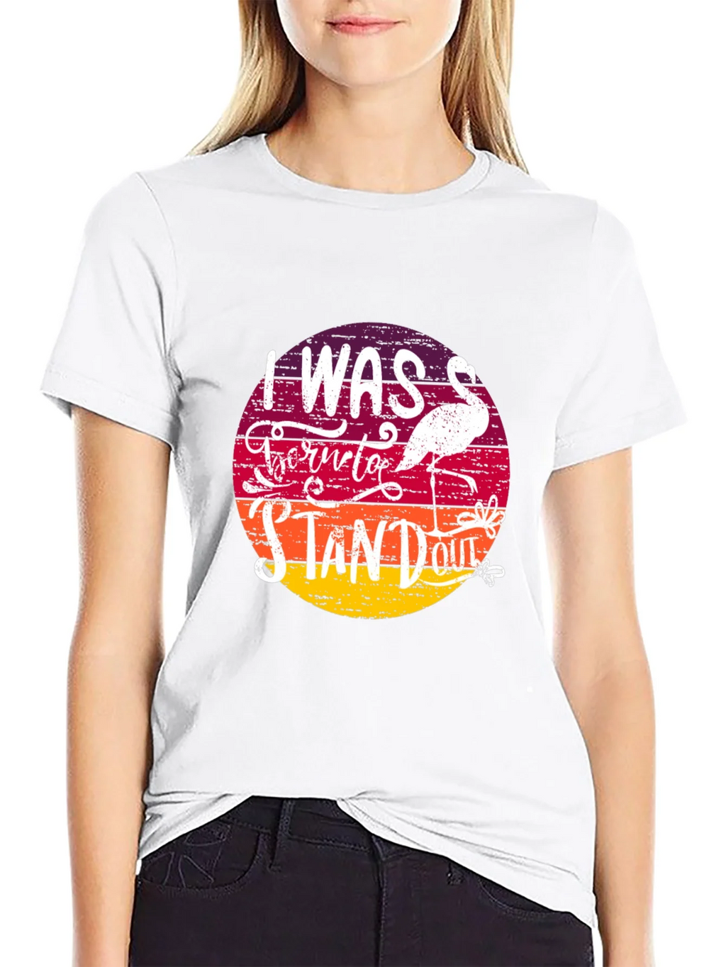 Born to Stand Out Flamingo T-Shirt product image 8