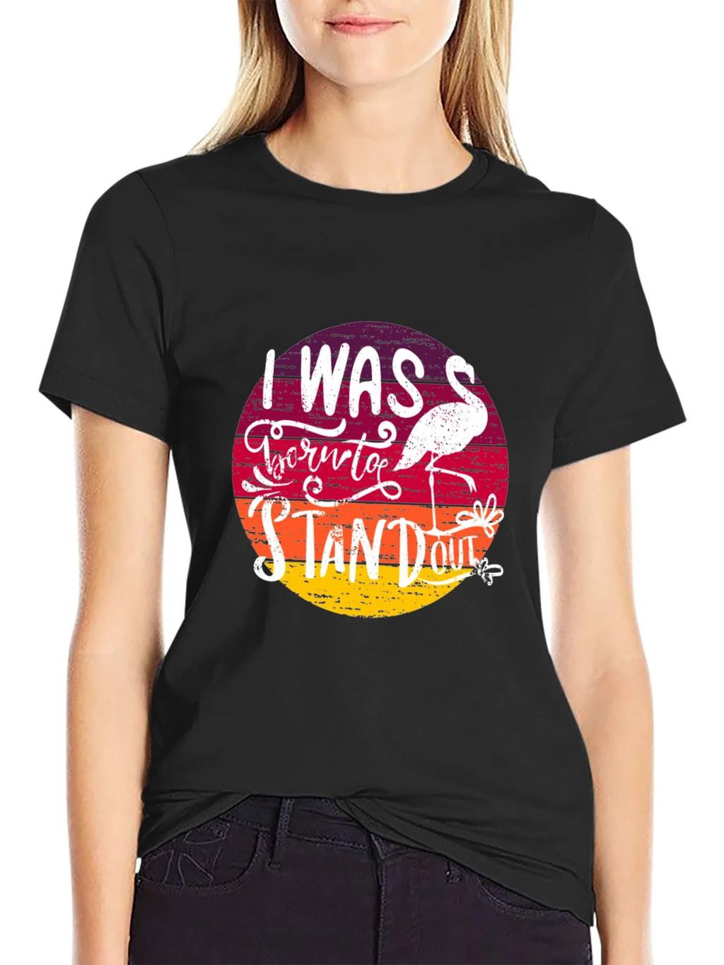 Born to Stand Out Flamingo T-Shirt product image 2