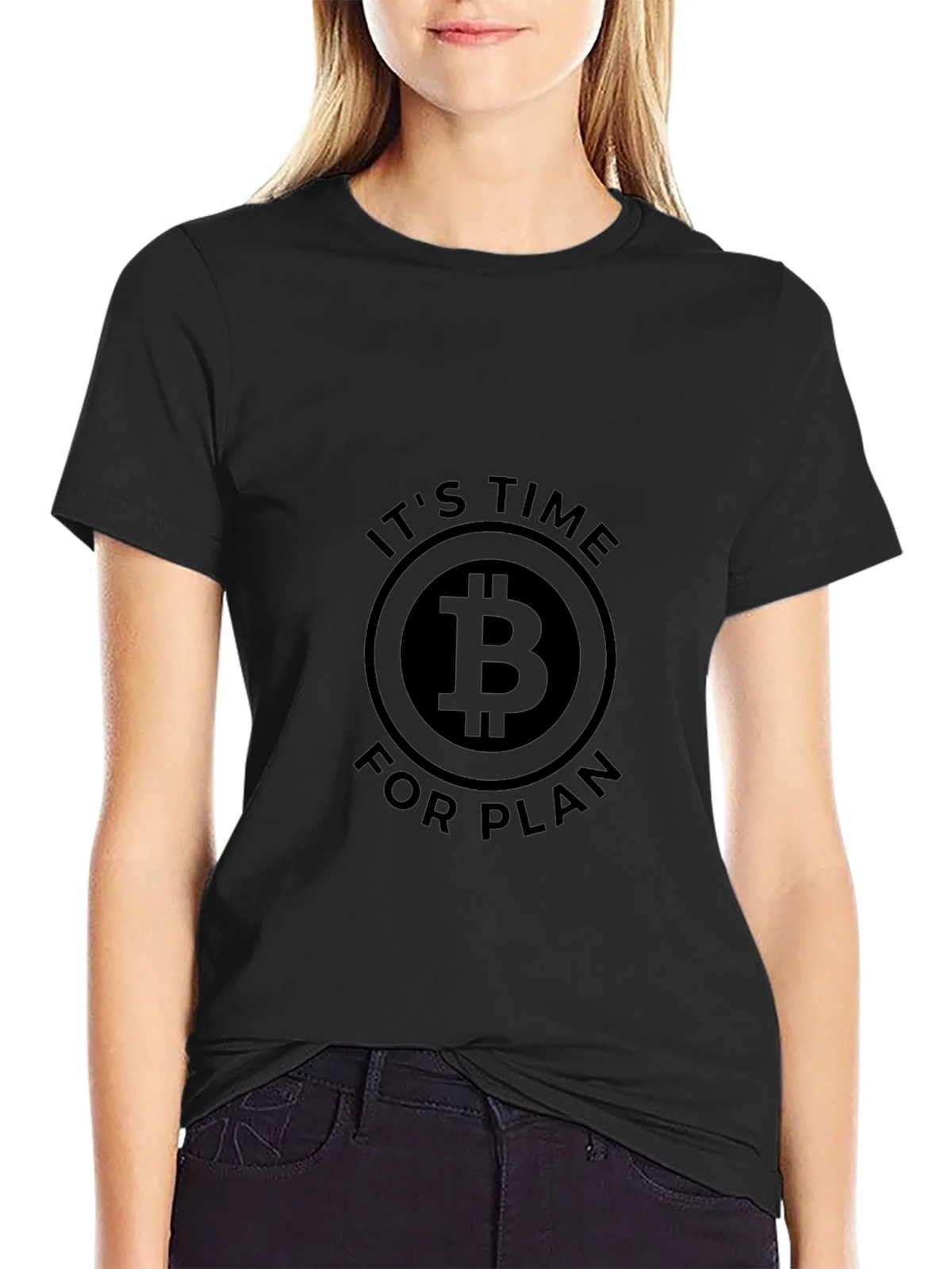 Bitcoin Its Time for Plan B Black T-Shirt product image 2
