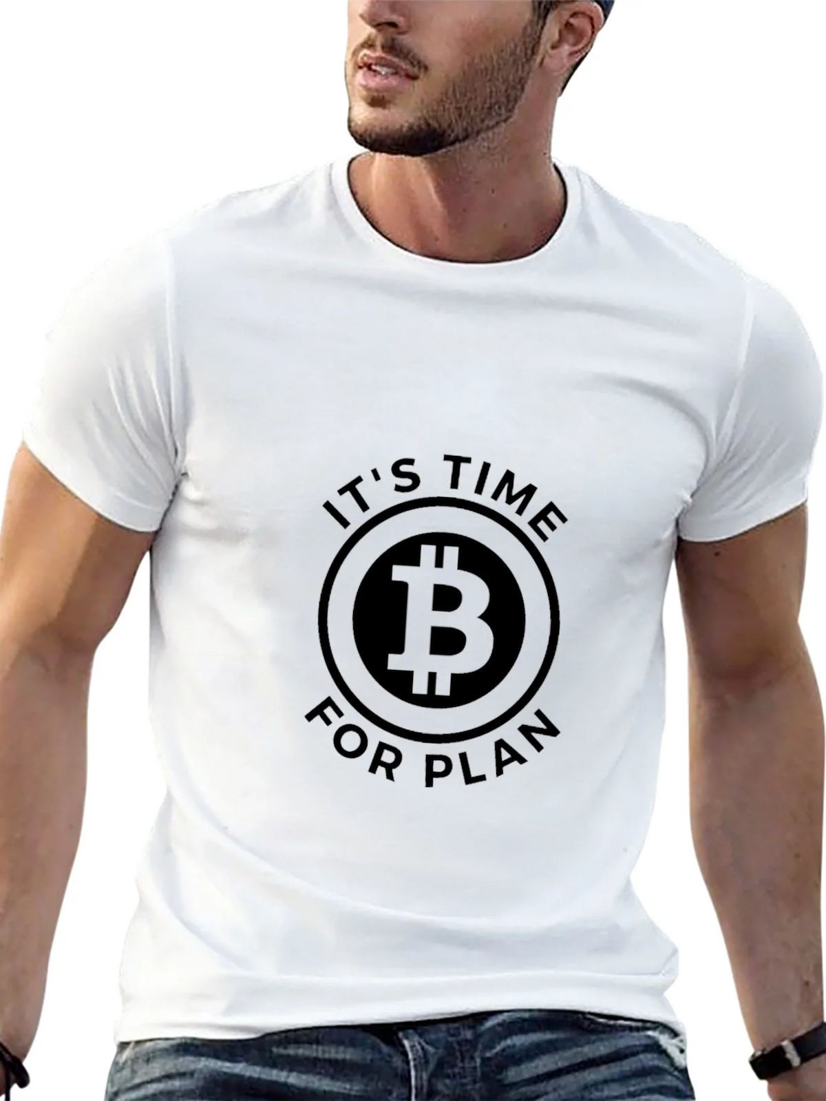 Bitcoin Its Time for Plan B Black T-Shirt product image 12