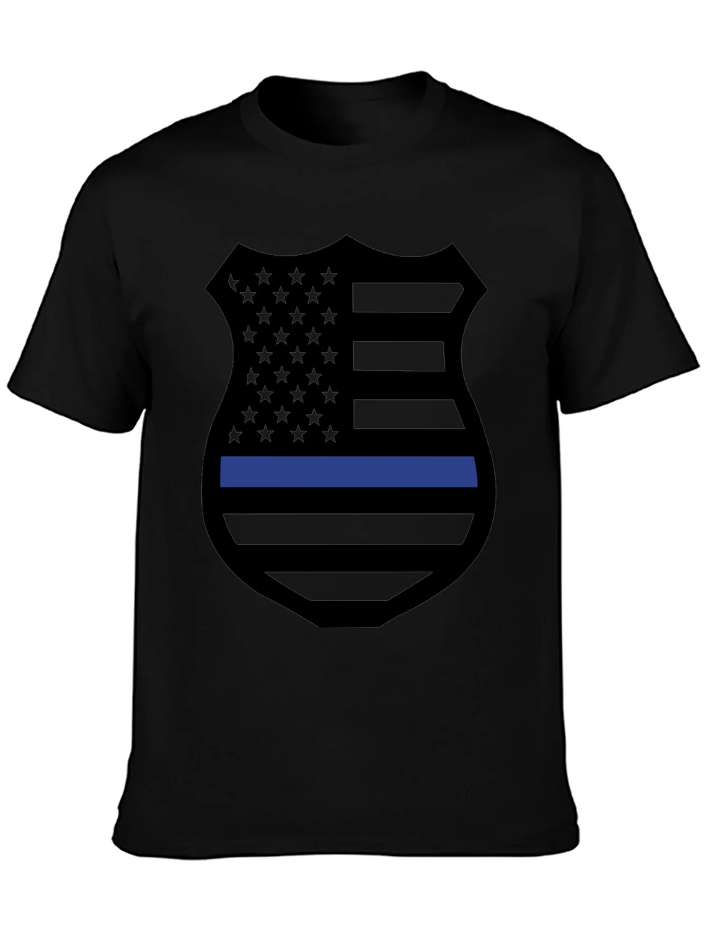 Thin Blue Line Shield Graphic Tee product image 3