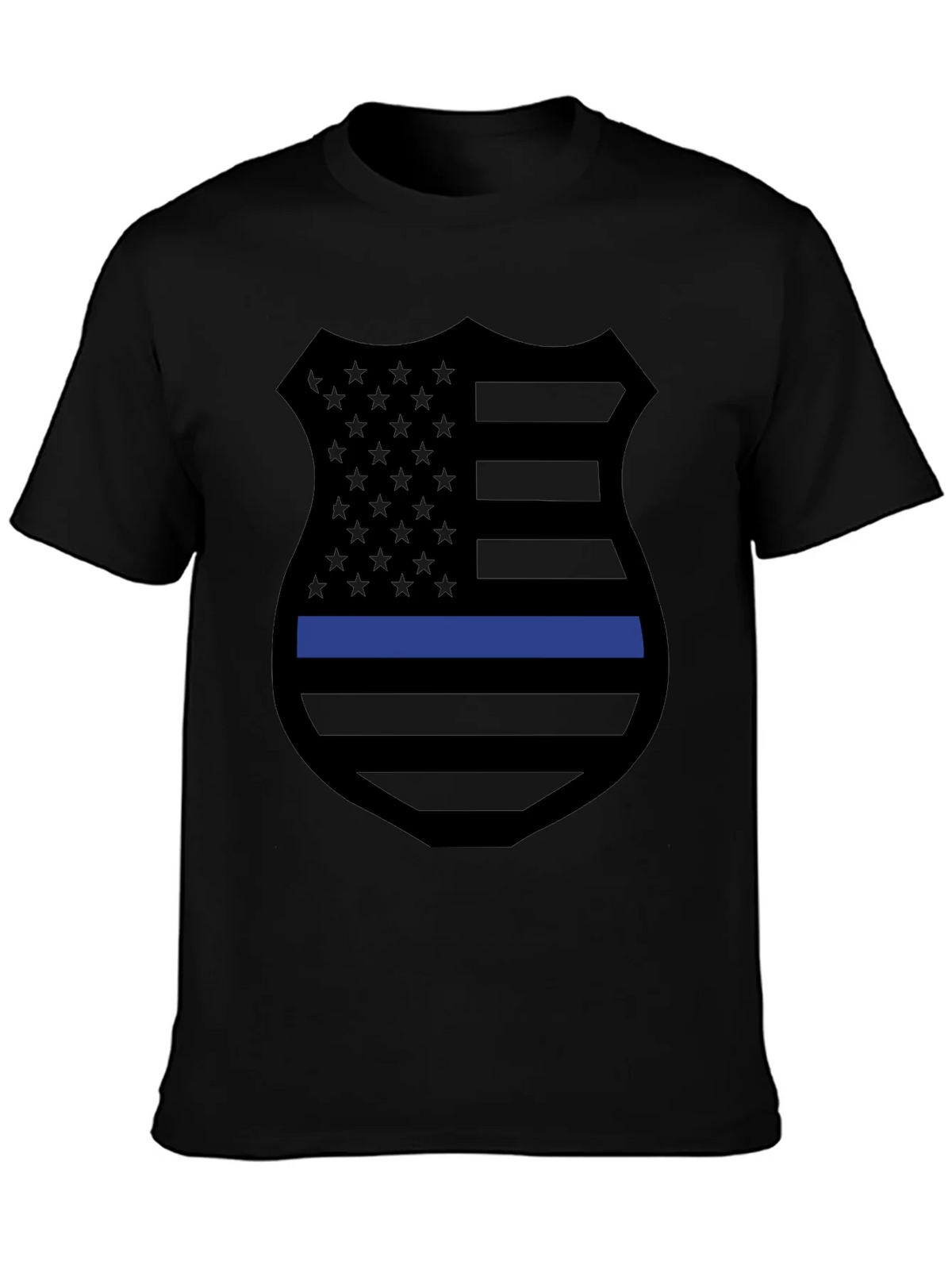 Thin Blue Line Shield Graphic Tee product image 3