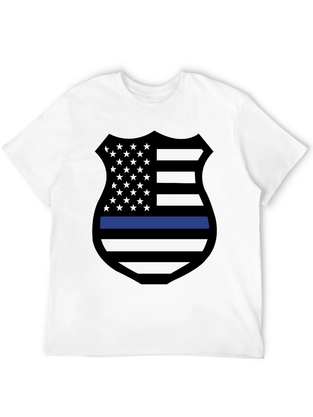 Thin Blue Line Shield Graphic Tee product image 11