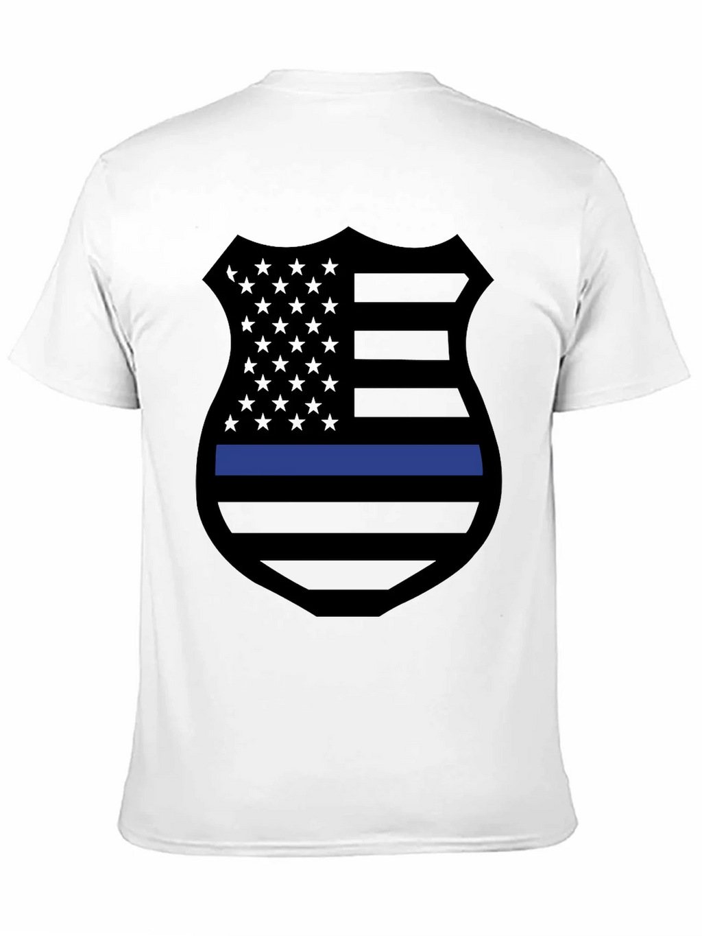Thin Blue Line Shield Graphic Tee product image 10