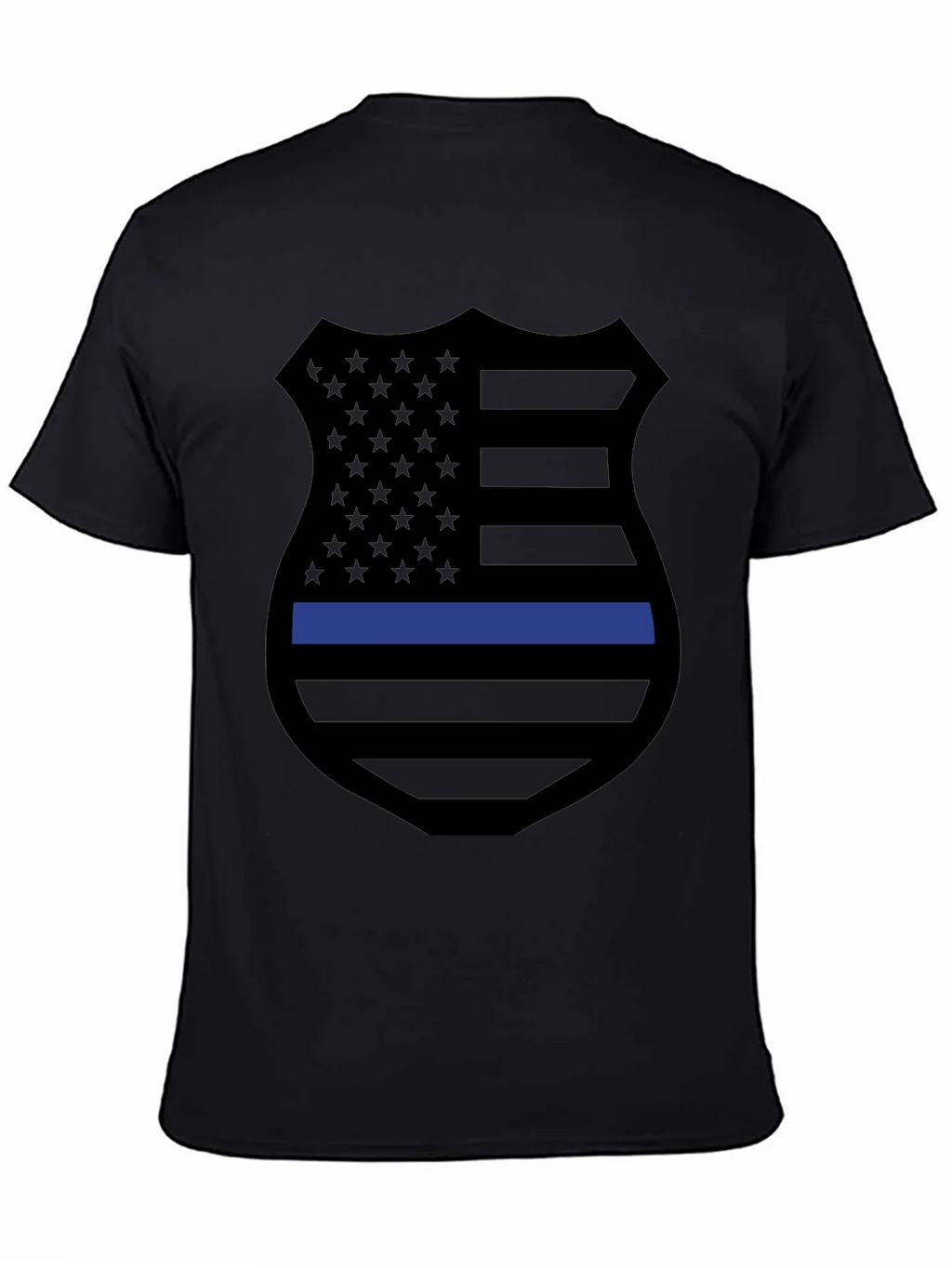 Thin Blue Line Shield Graphic Tee product image 4