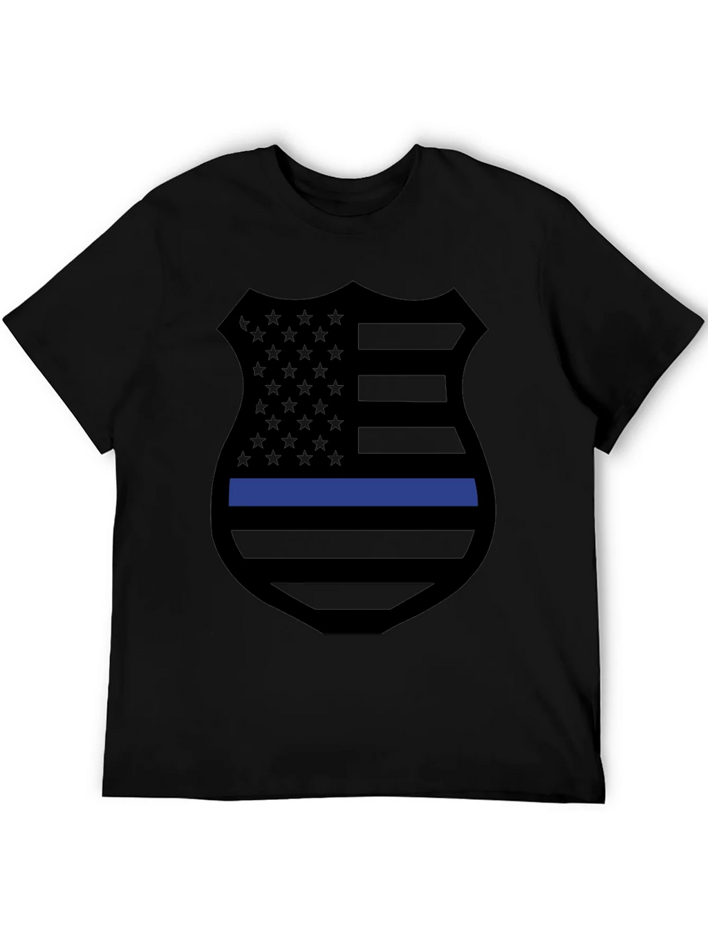 Thin Blue Line Shield Graphic Tee product image 5