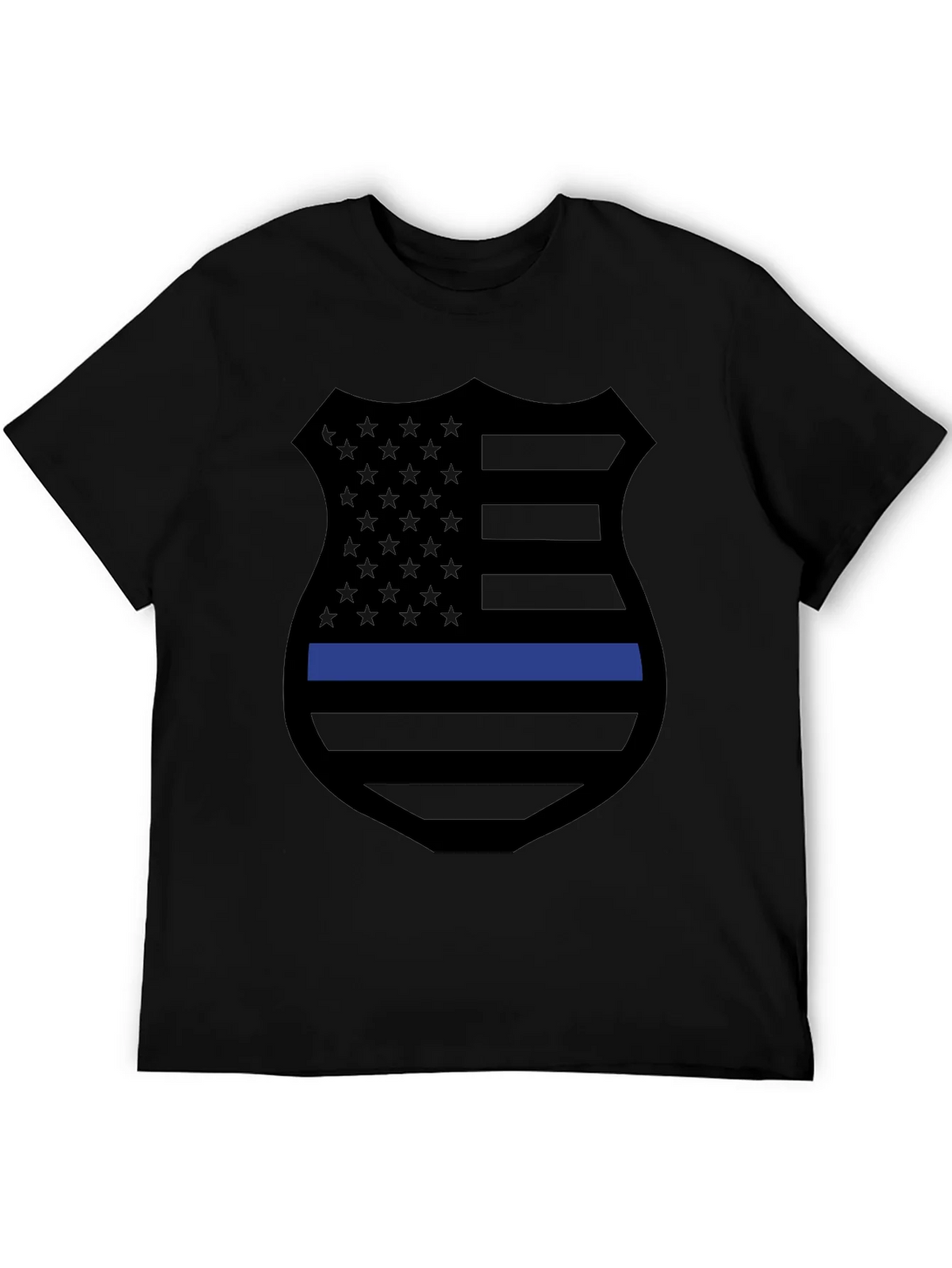Thin Blue Line Shield Graphic Tee product image 5