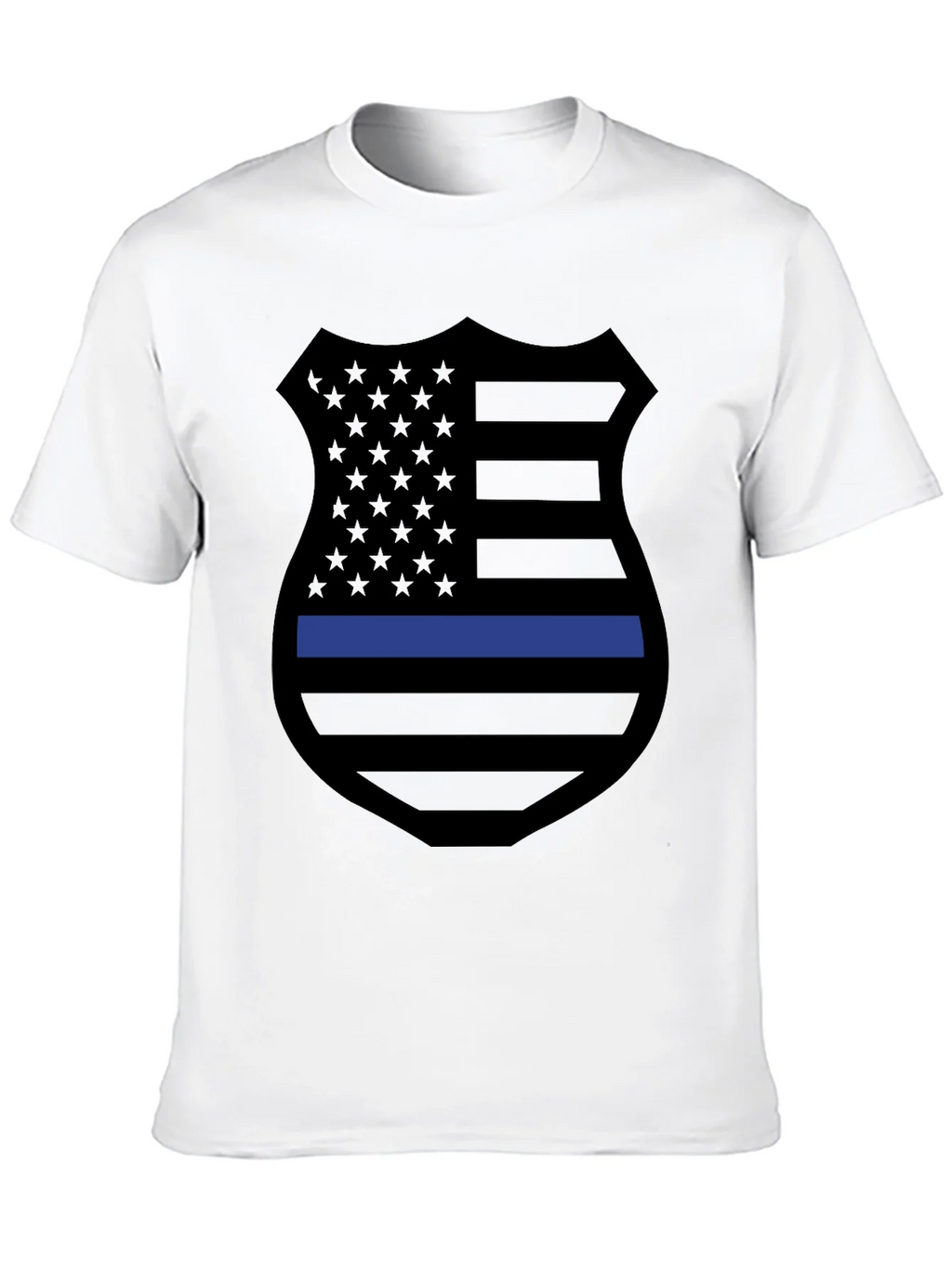 Thin Blue Line Shield Graphic Tee product image 9