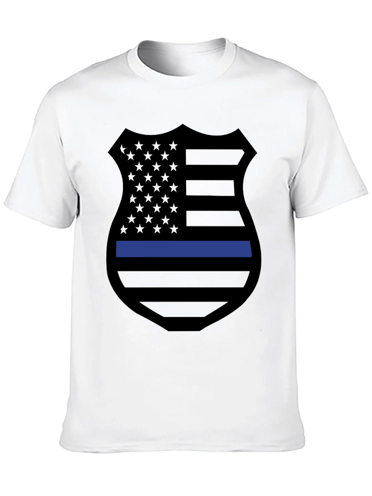 Thin Blue Line Shield Graphic Tee product image 9
