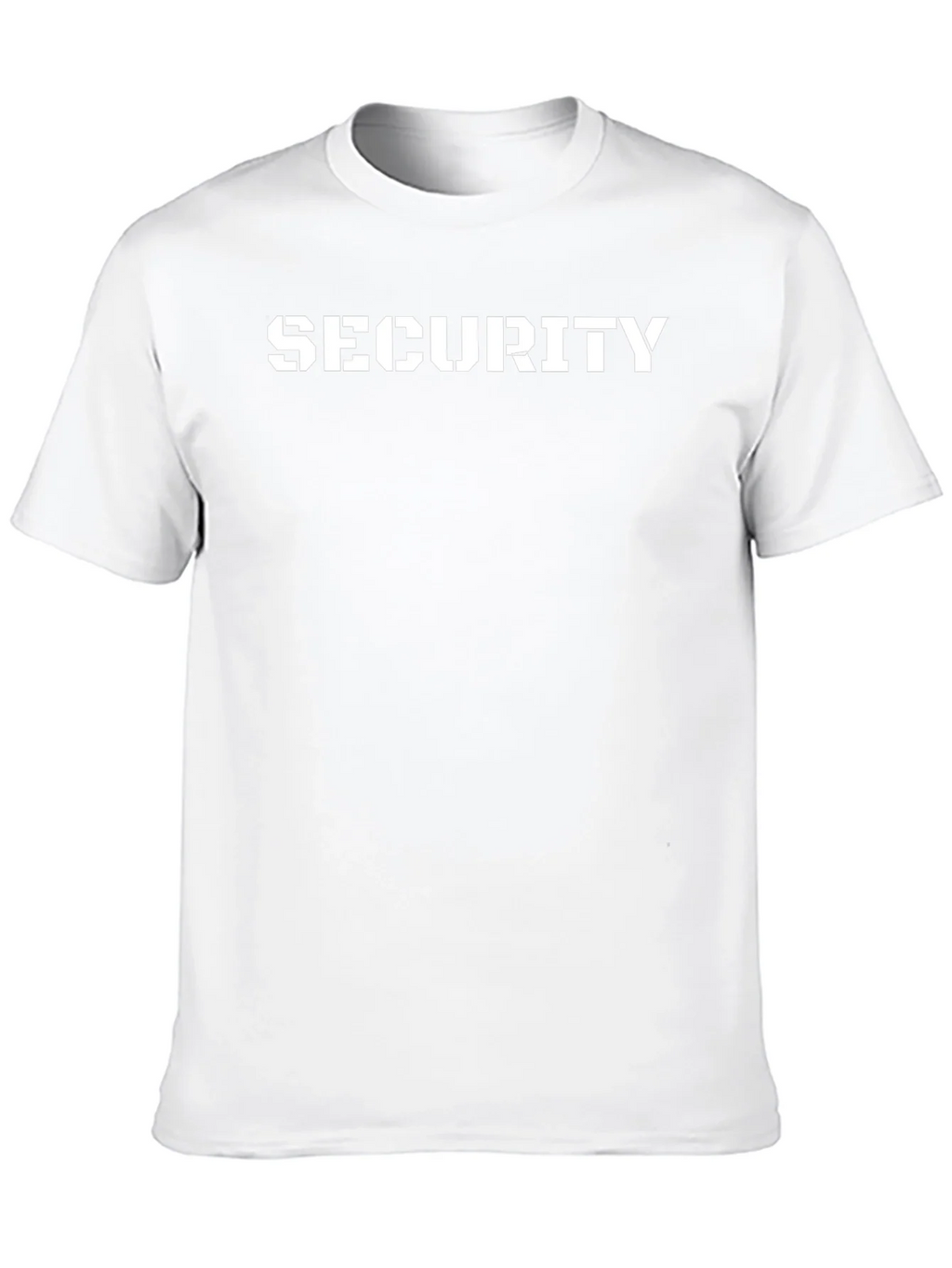 Security T-Shirt - Stencil Font Black Tee product image 8