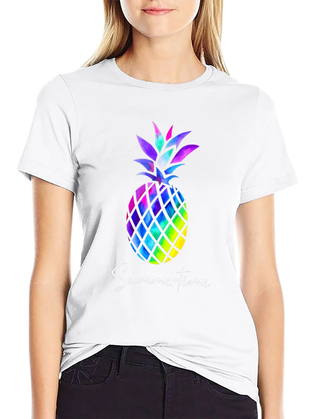 Colorful Pineapple T-Shirt - Summertime Vibes product image 7