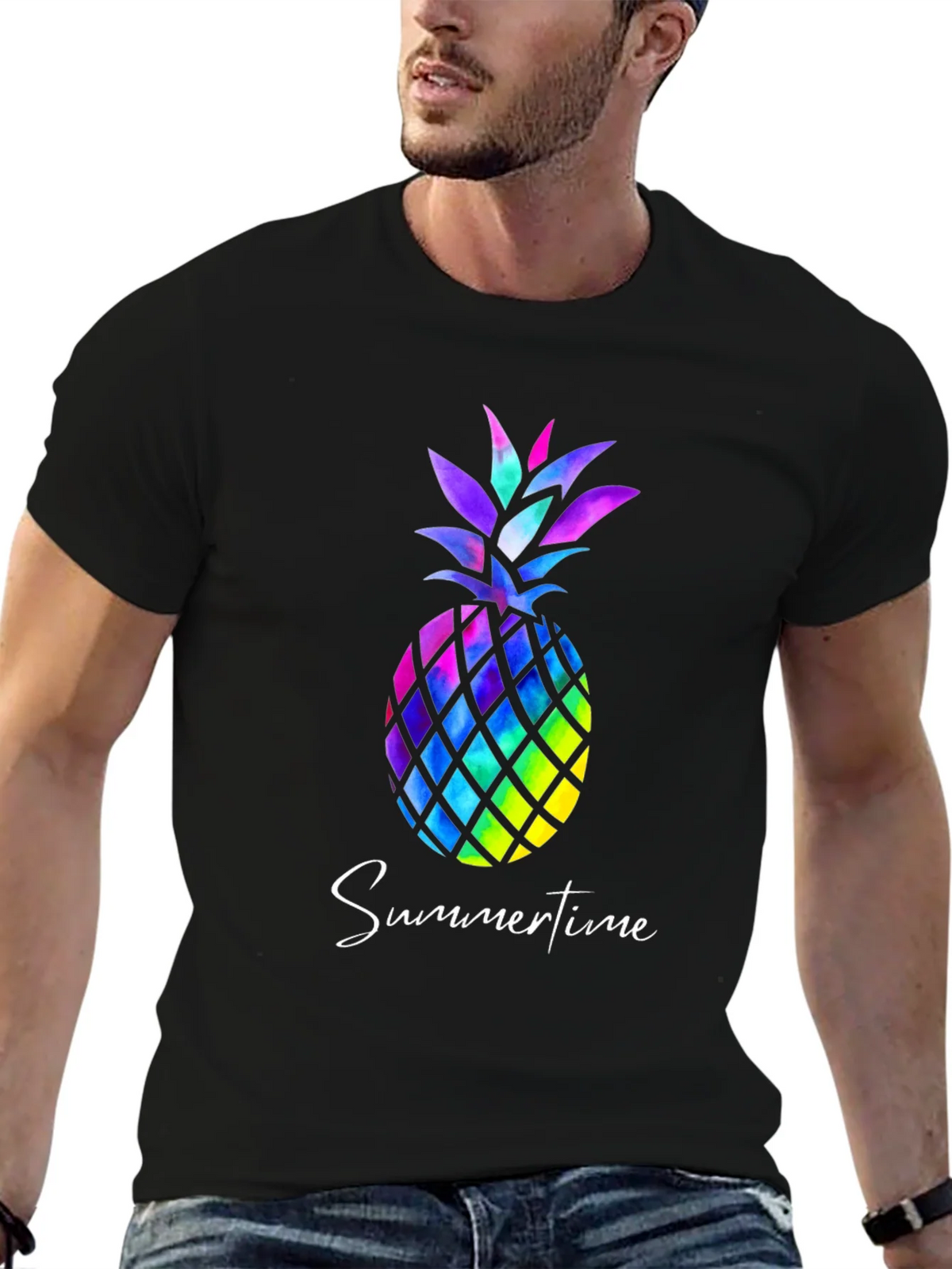 Colorful Pineapple T-Shirt - Summertime Vibes product image 5