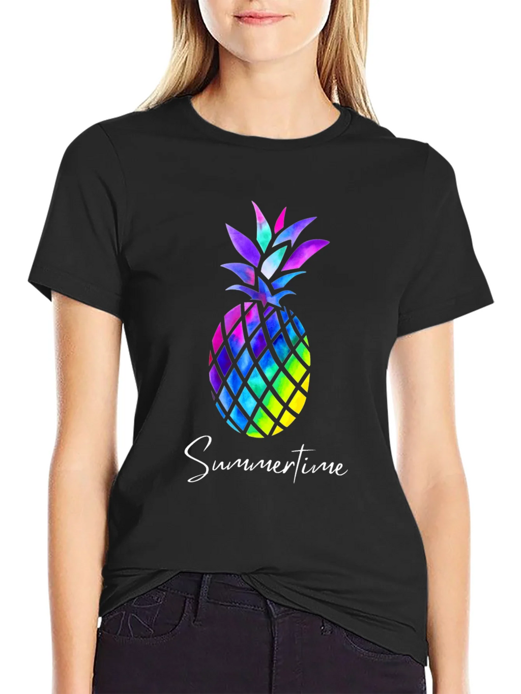 Colorful Pineapple T-Shirt - Summertime Vibes product image 2