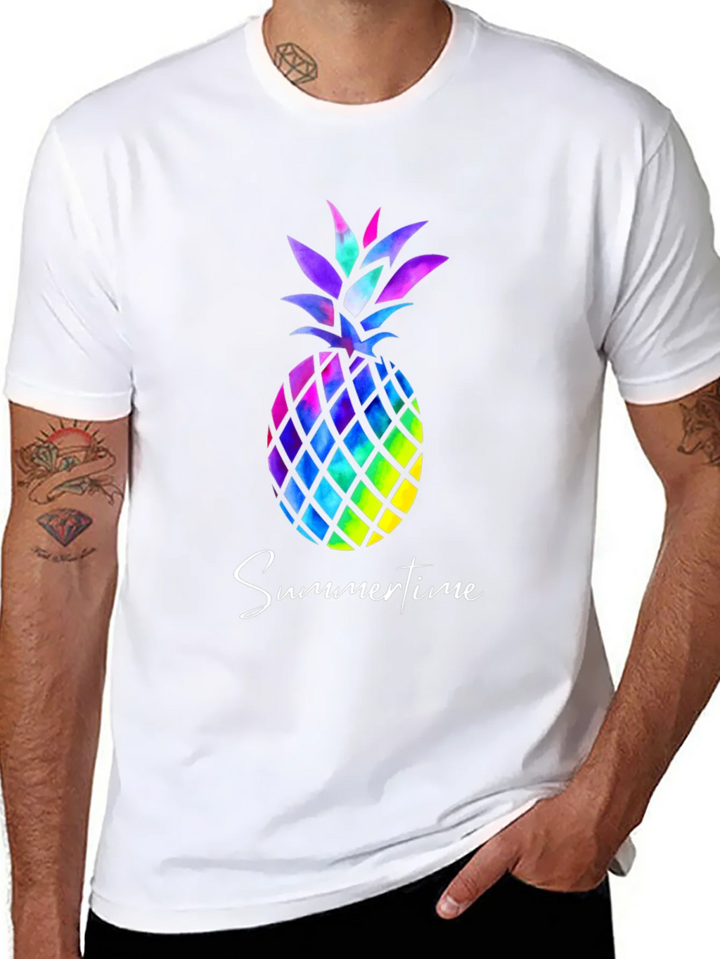 Colorful Pineapple T-Shirt - Summertime Vibes product image 6