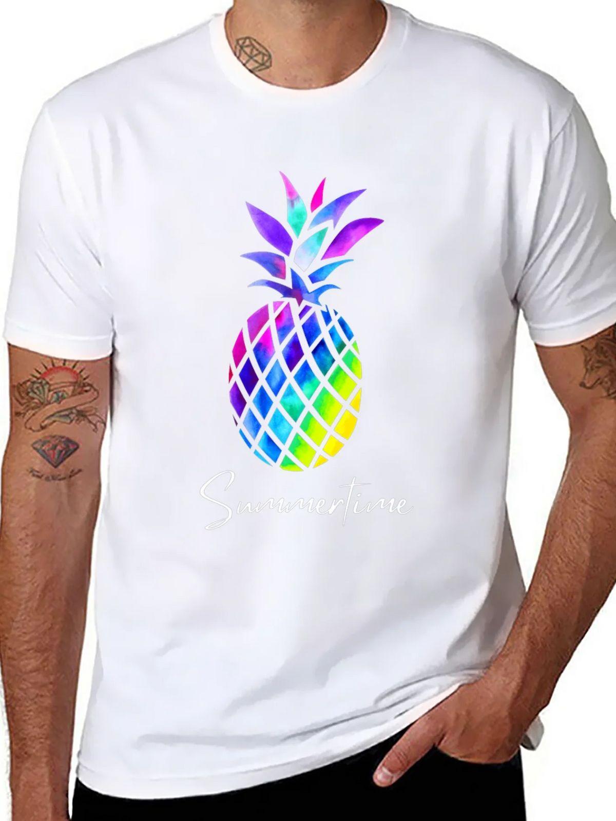 Colorful Pineapple T-Shirt - Summertime Vibes product image 6
