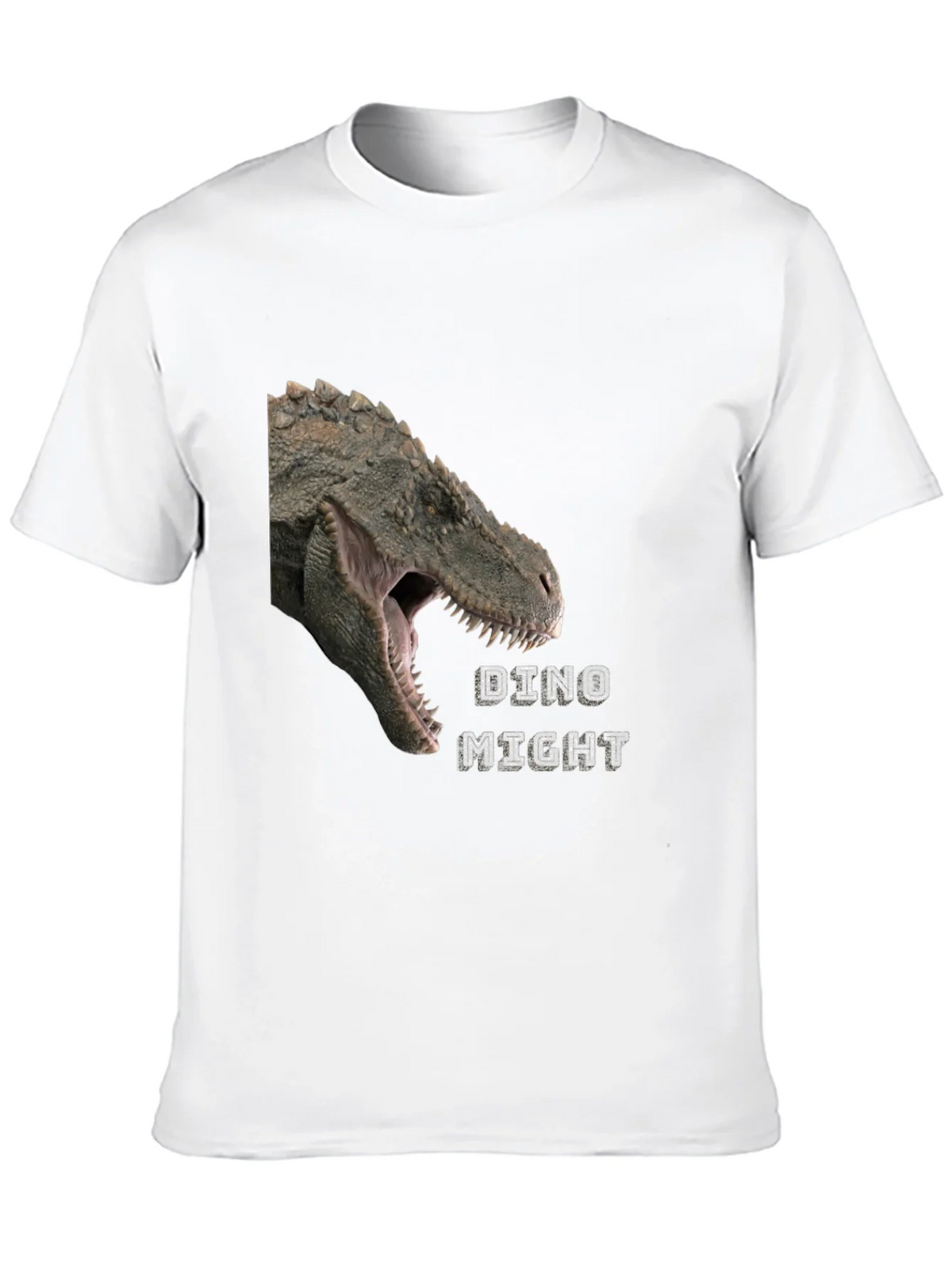 Dino Might T-Shirt - Black Dinosaur Graphic Tee product image 9