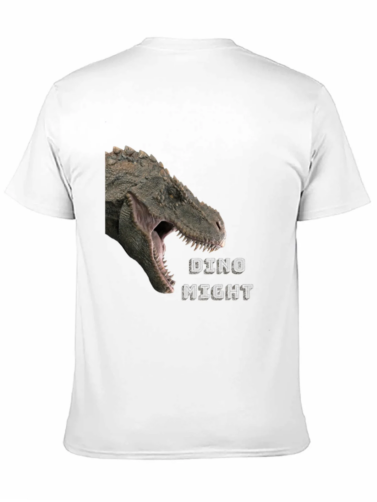 Dino Might T-Shirt - Black Dinosaur Graphic Tee product image 10