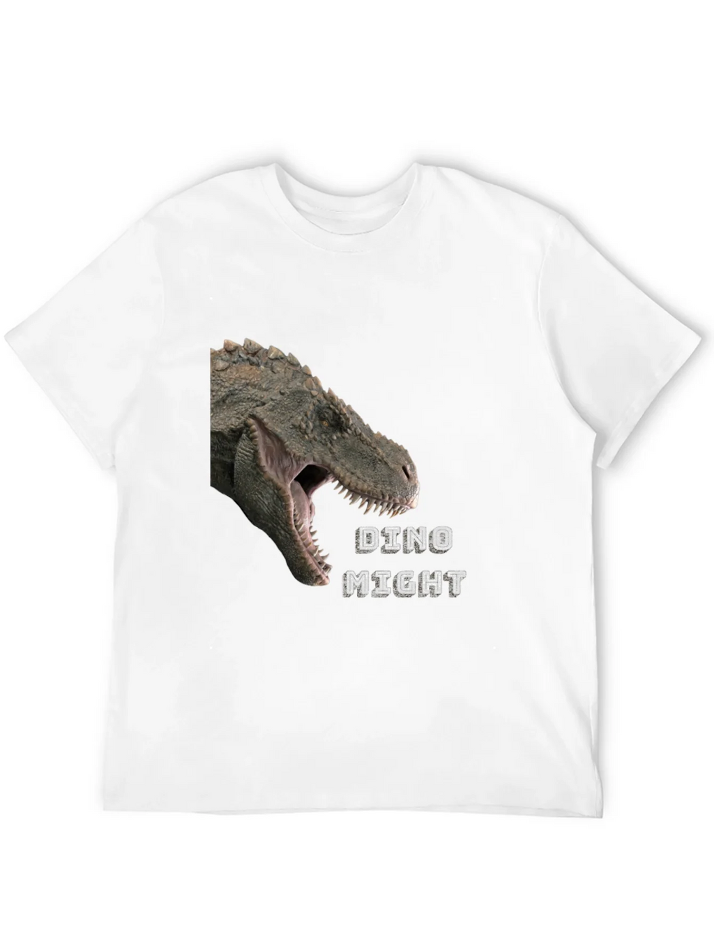 Dino Might T-Shirt - Black Dinosaur Graphic Tee product image 11