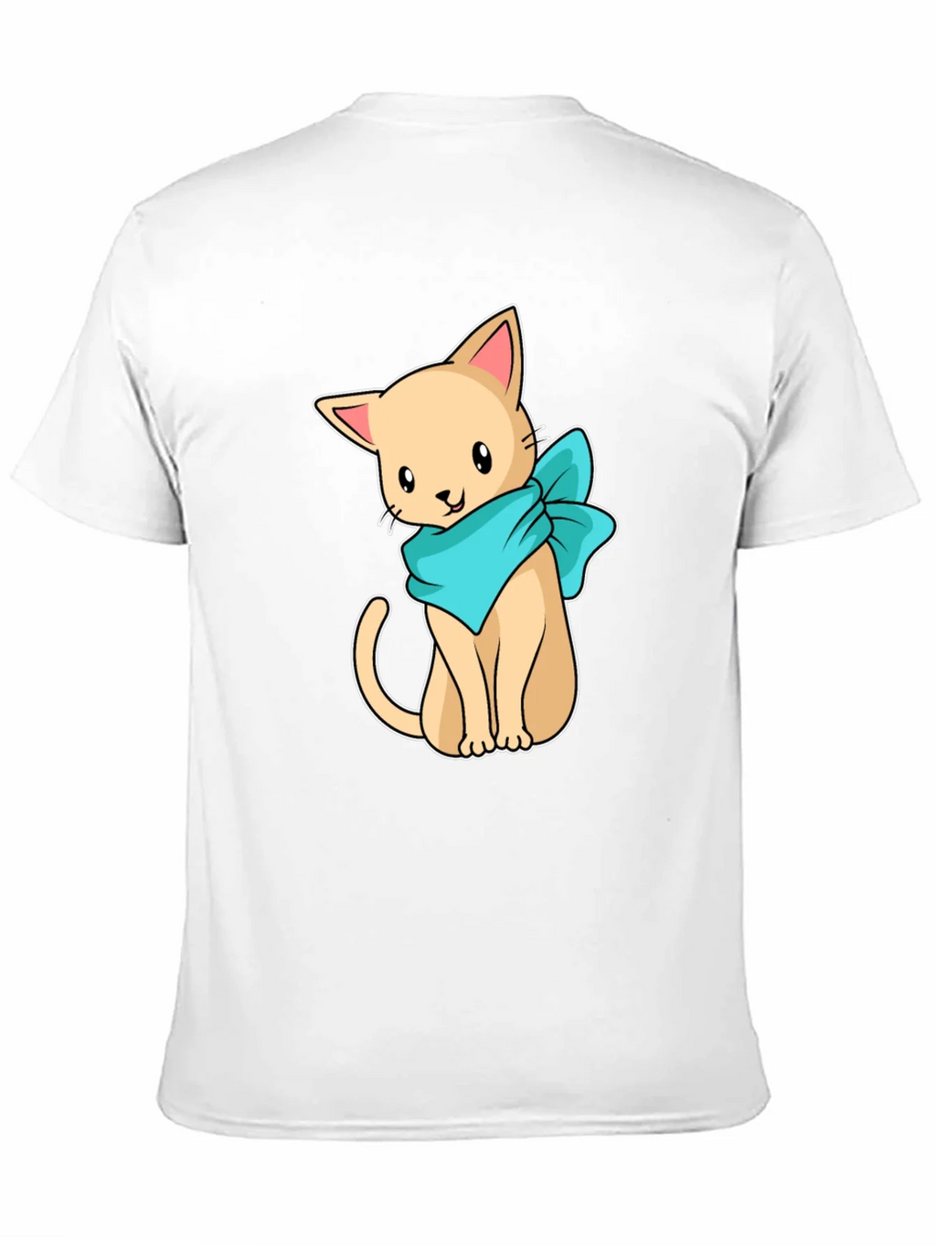 Cute Cartoon Cat Graphic Tee - Black Unisex Shirt product image 10